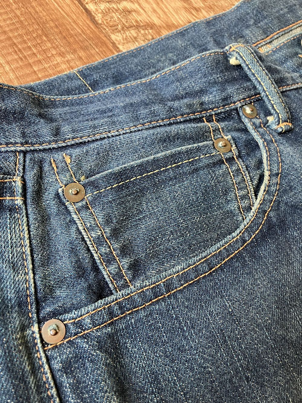 Japanese Brand JETT RINK JTX-1Z W33 x L34 Japanese Selvedge Jeans Size US 33 - 9 Thumbnail