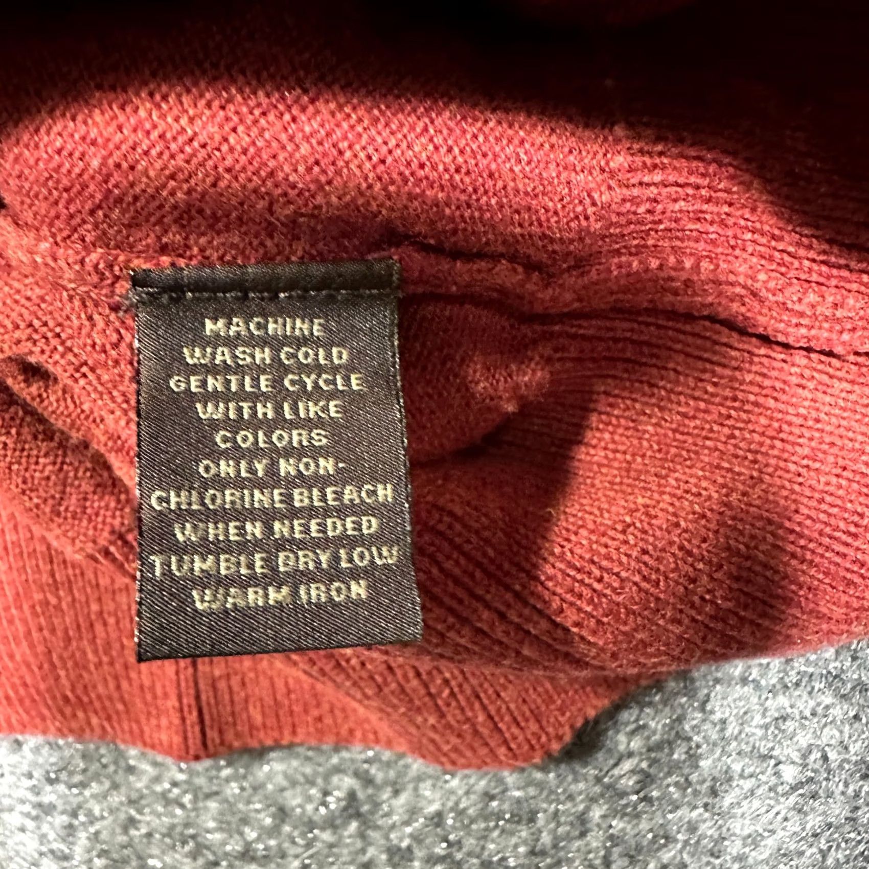 Tasso Elba Tasso Elba Sweater Mens L Rust Argyle Mock Zip Up Neck Ribbed Cuffs Hem Knit Cotton Fall Winter Classic Modern Size US L / EU 52-54 / 3 - 6 Thumbnail