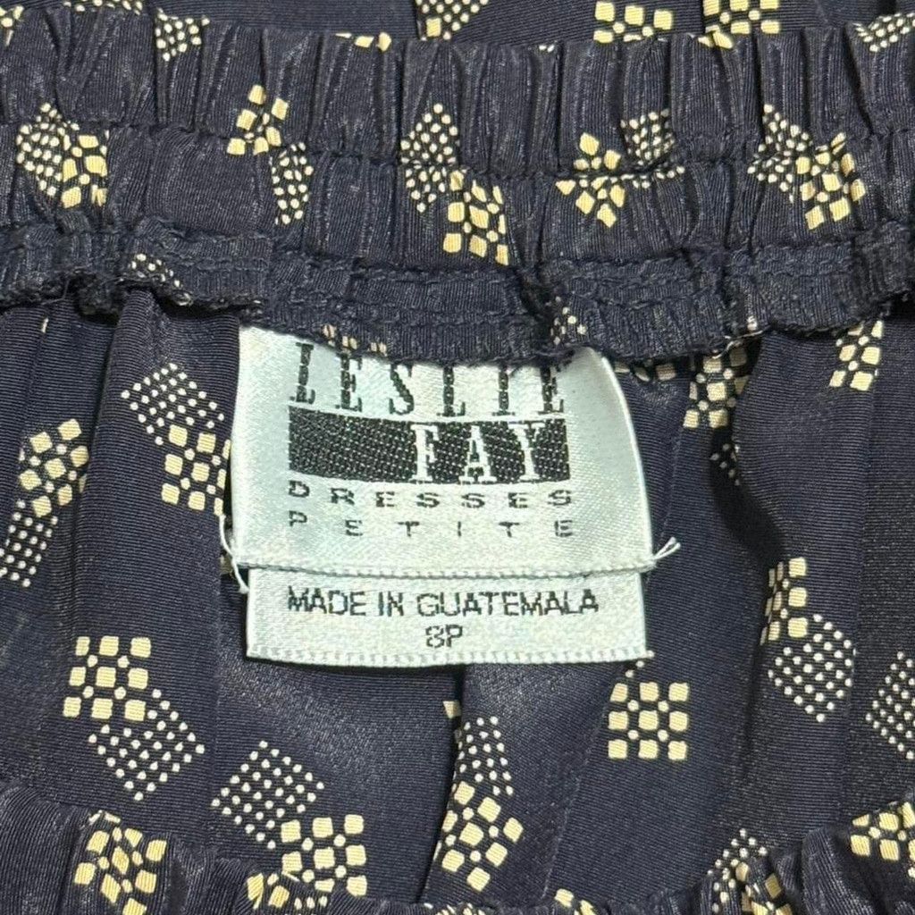 Other Vintage Leslie Fay black and gold midi skirt Size 30" / US 8 / IT 44 - 5 Thumbnail
