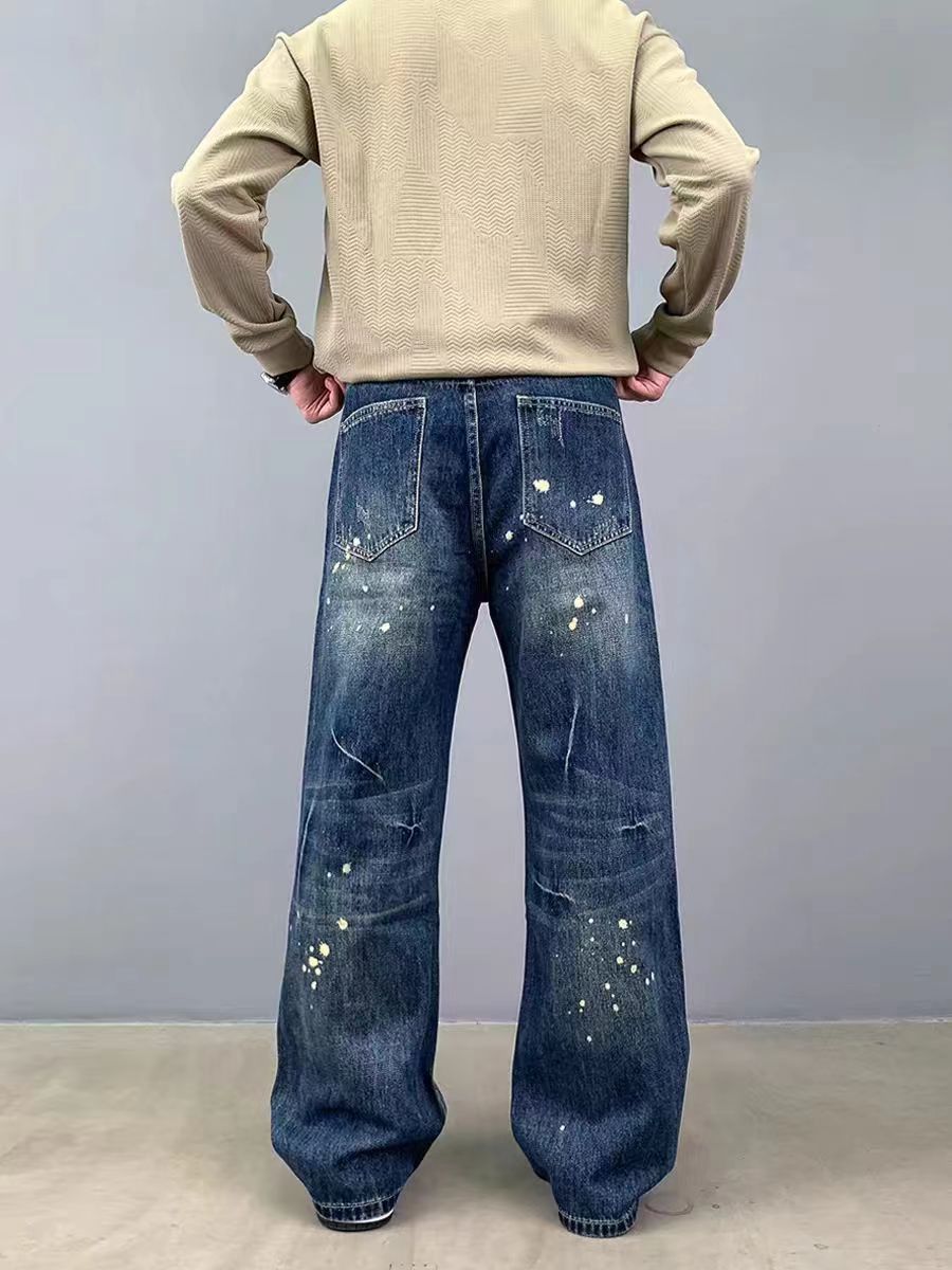 Japanese Brand × Vintage Blue Washed Old Design Loose Casual Vintage Jeans Size US 36 / EU 52 - 2 Thumbnail