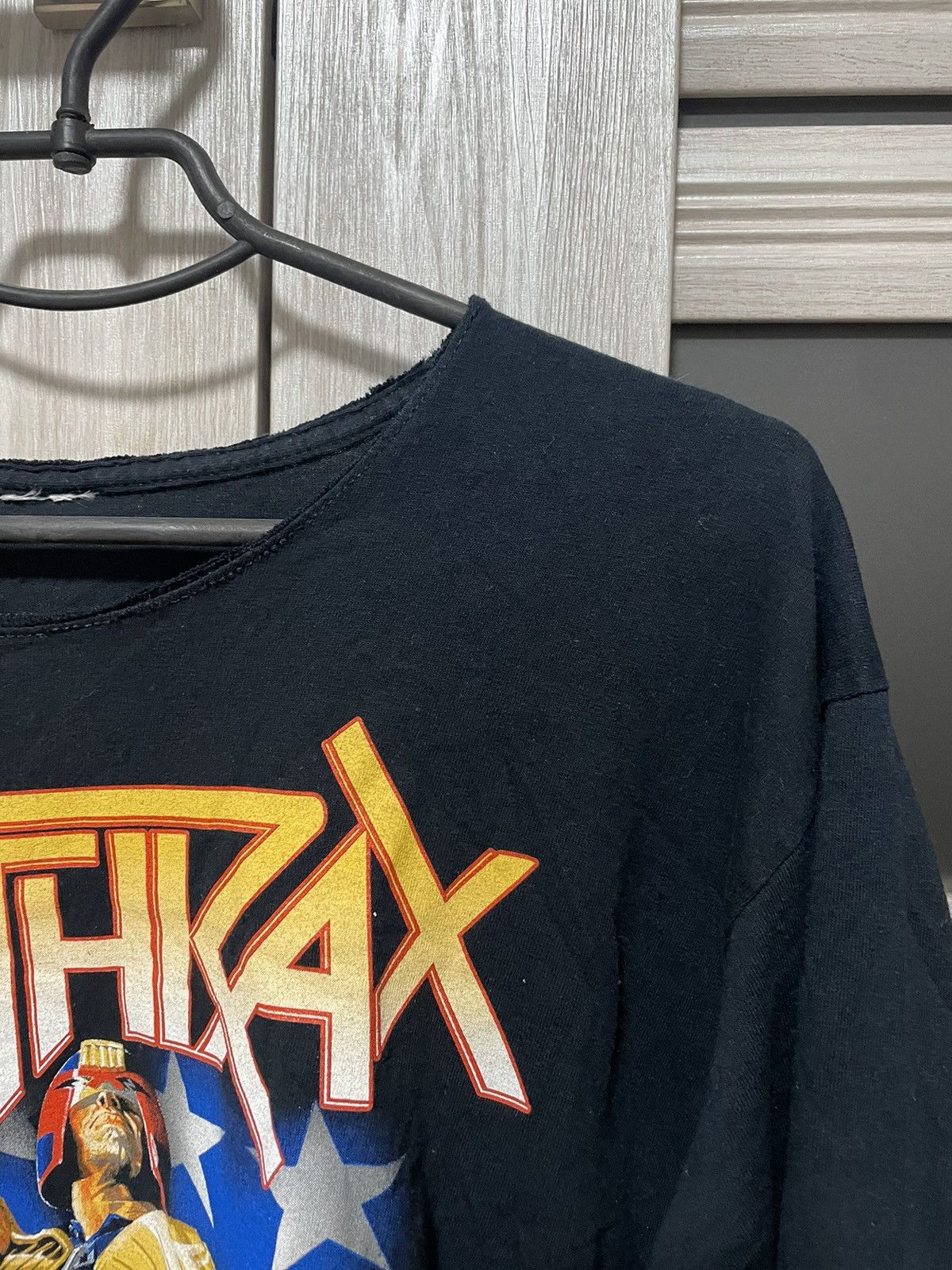 Band Tees Vintage Anthrax I Am The Law Rock It Longsleeve Tee L Size US L / EU 52-54 / 3 - 2 Thumbnail