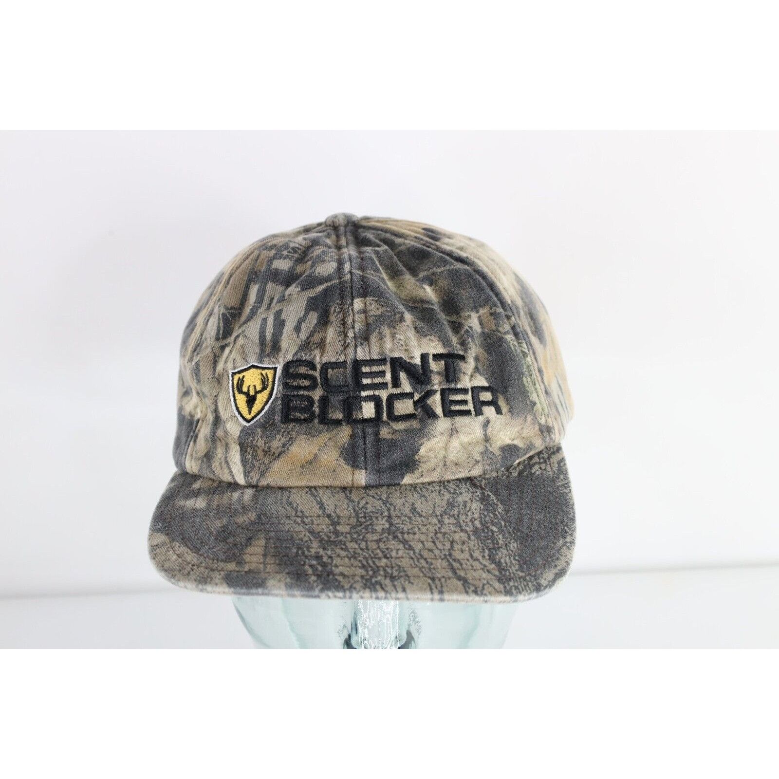Vintage Vintage 90s Mossy Oak Camouflage Scent Blocker Quilted Hat Size ONE SIZE - 1 Thumbnail