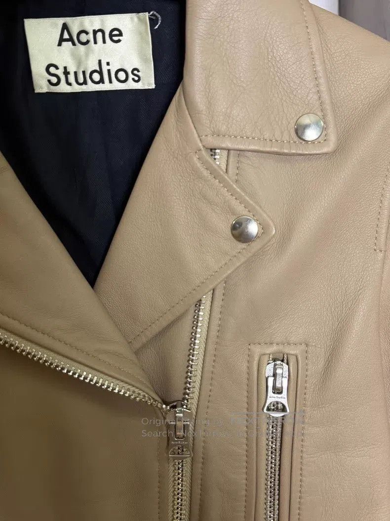 Acne Studios Acne Studios Beige Sheepskin Leather Jacket Size XS / US 0-2 / IT 36-38 - 7 Thumbnail