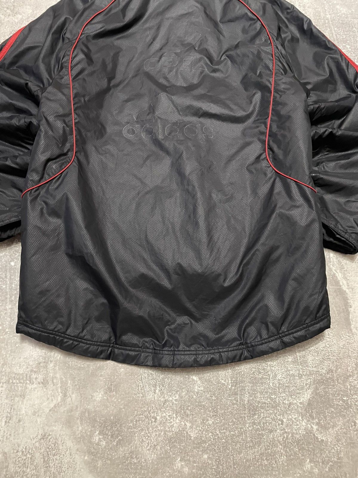 Adidas × Vintage Vintage Adidas AC Milan Soccer Jacket Parka Logo Opel Size US S / EU 44-46 / 1 - 18 Thumbnail