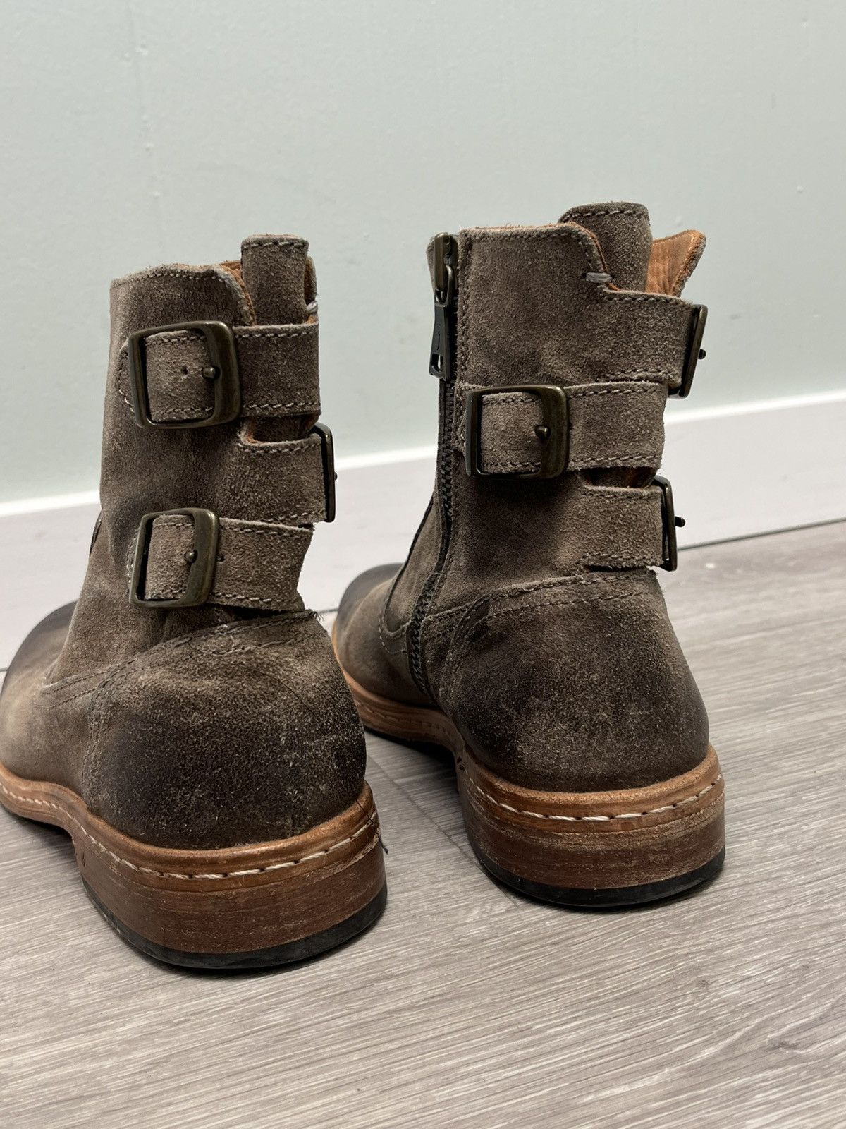 John Varvatos Engineer Triple Buckle Boot Size USA 7.5 EU 40.5 Size US 7.5 / EU 40-41 - 7 Thumbnail