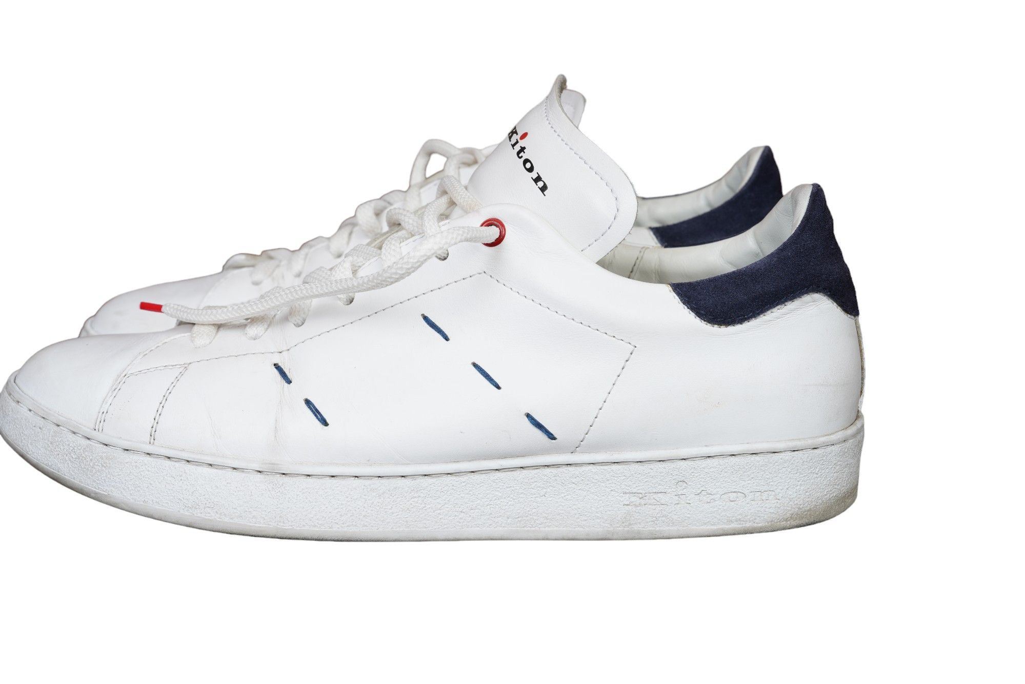 Kiton Kiton sneaker leather white 44 UK Size US 11 / EU 44 - 3 Thumbnail
