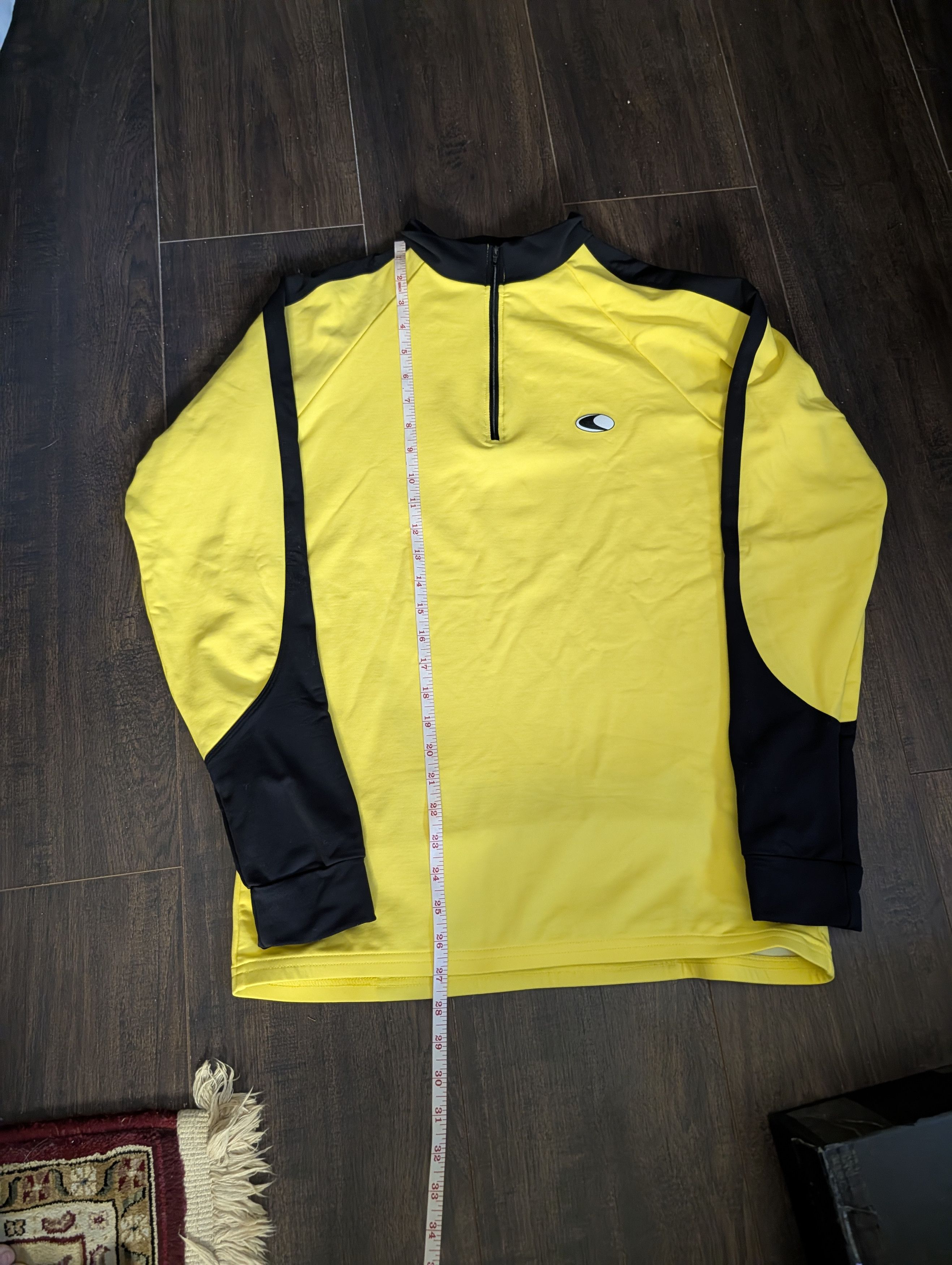Canari VTG MiUSA Yellow L/S 1/4 Zip Yellow Logo Cycling Jersey Size US L / EU 52-54 / 3 - 16 Thumbnail