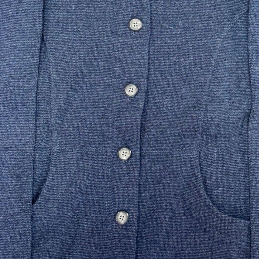 Prana VINTAGE Mountain Hardwear Sweater Women Small Blue Wool Blend Button Knit Size S / US 4 / IT 40 - 3 Thumbnail