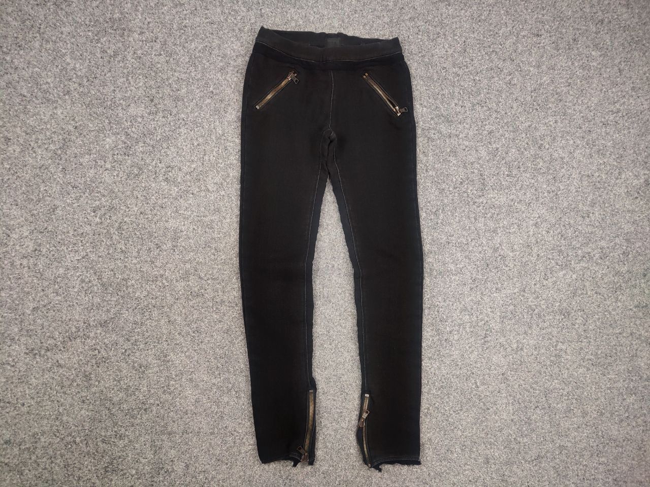 Vintage Road To Awe R+A Design Avant Garde Black Skinny Zip Pants Size 30" / US 8 / IT 44 - 5 Thumbnail