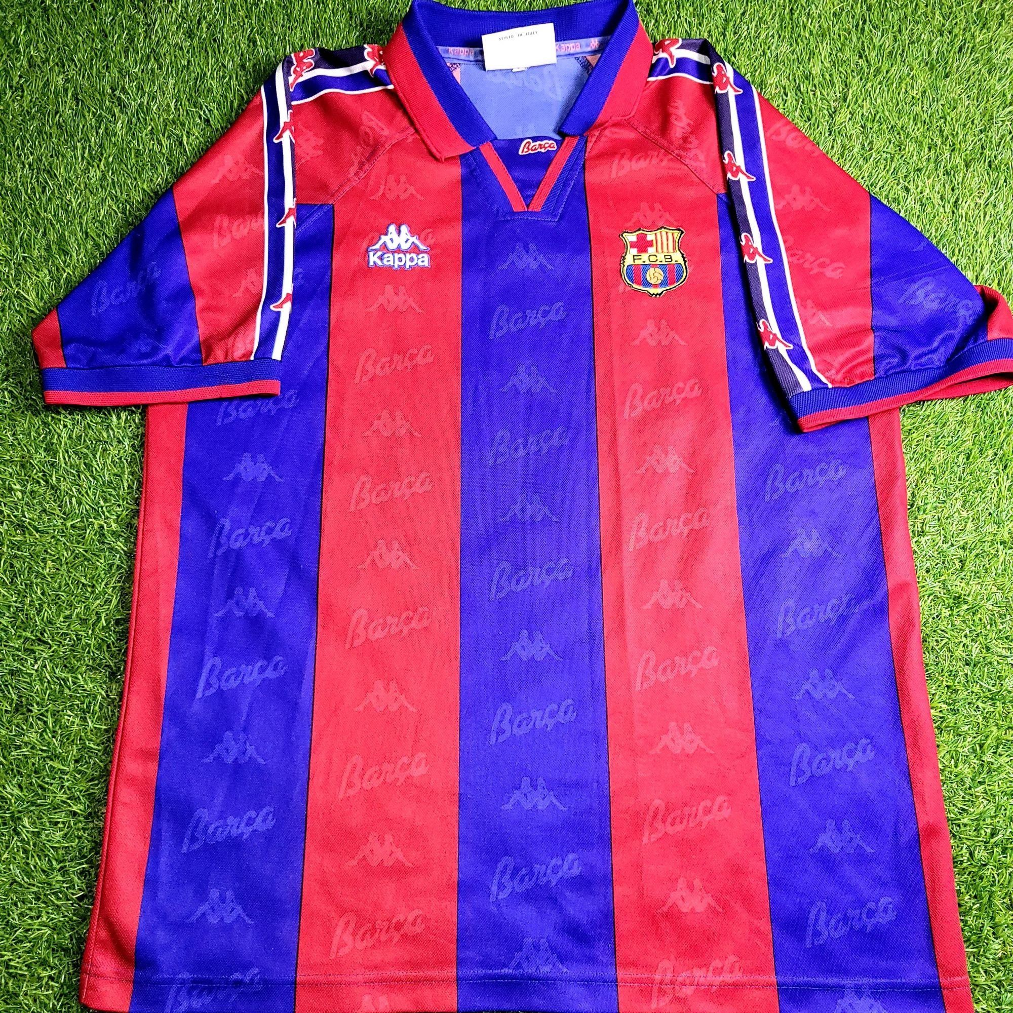Kappa Ronaldo Kappa Barcelona 1996 1997 Home Soccer Jersey L Size US L / EU 52-54 / 3 - 2 Thumbnail