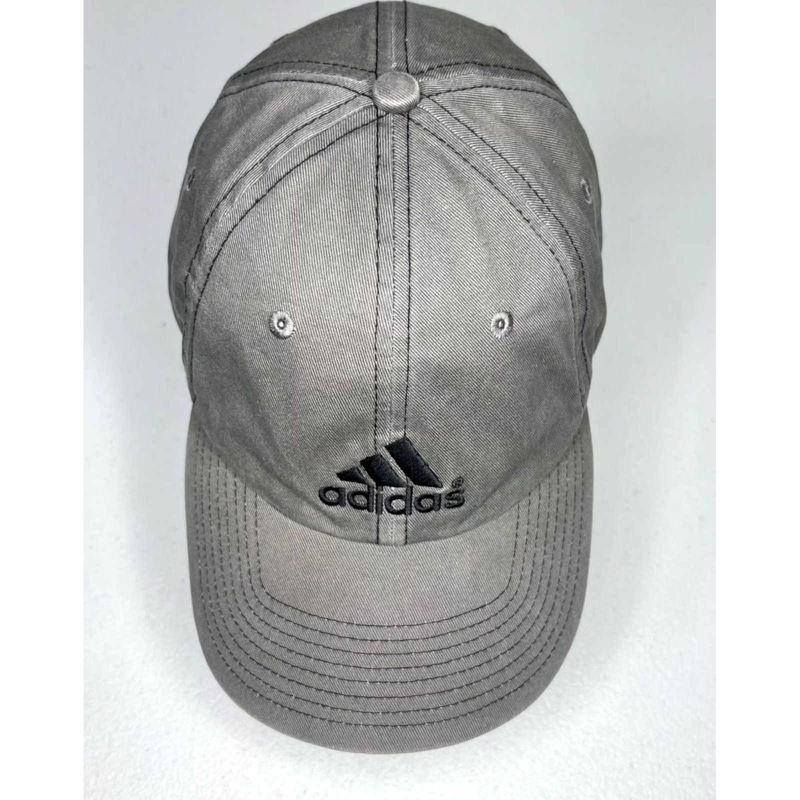 Adidas VINTAGE Adidas Hat Cap Gray Strapback OSFM Embroidered Logo Baseball Cap Men One Size Floyd? Size ONE SIZE - 6 Thumbnail