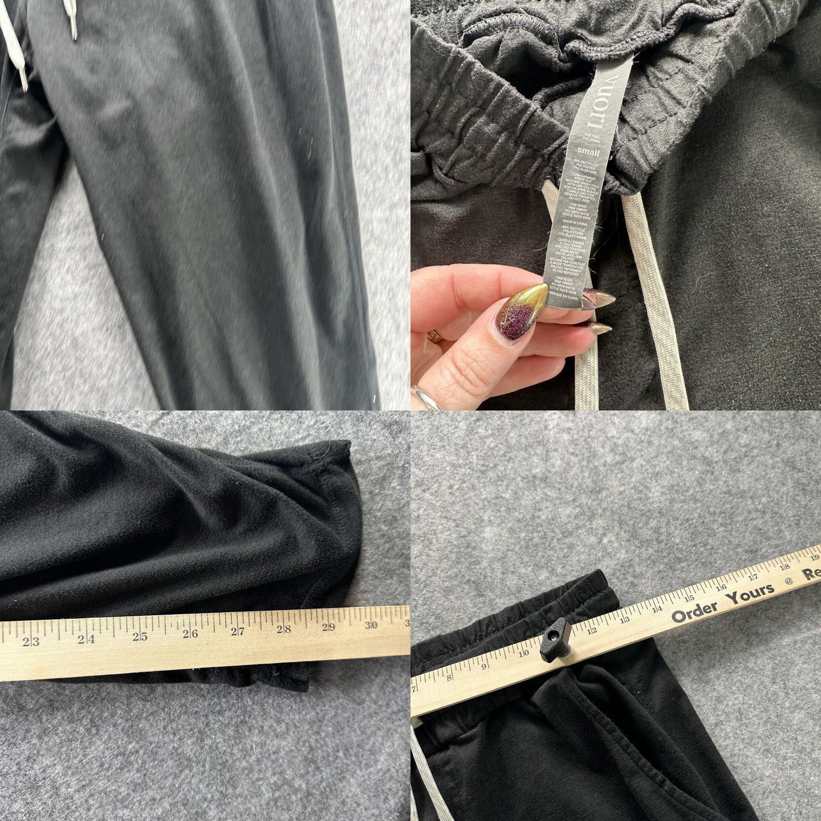 Vuori VUORI Jogger Pants Mens Small Black Performance Elastic Waist Lounge Athletic Size US 29 - 8 Thumbnail