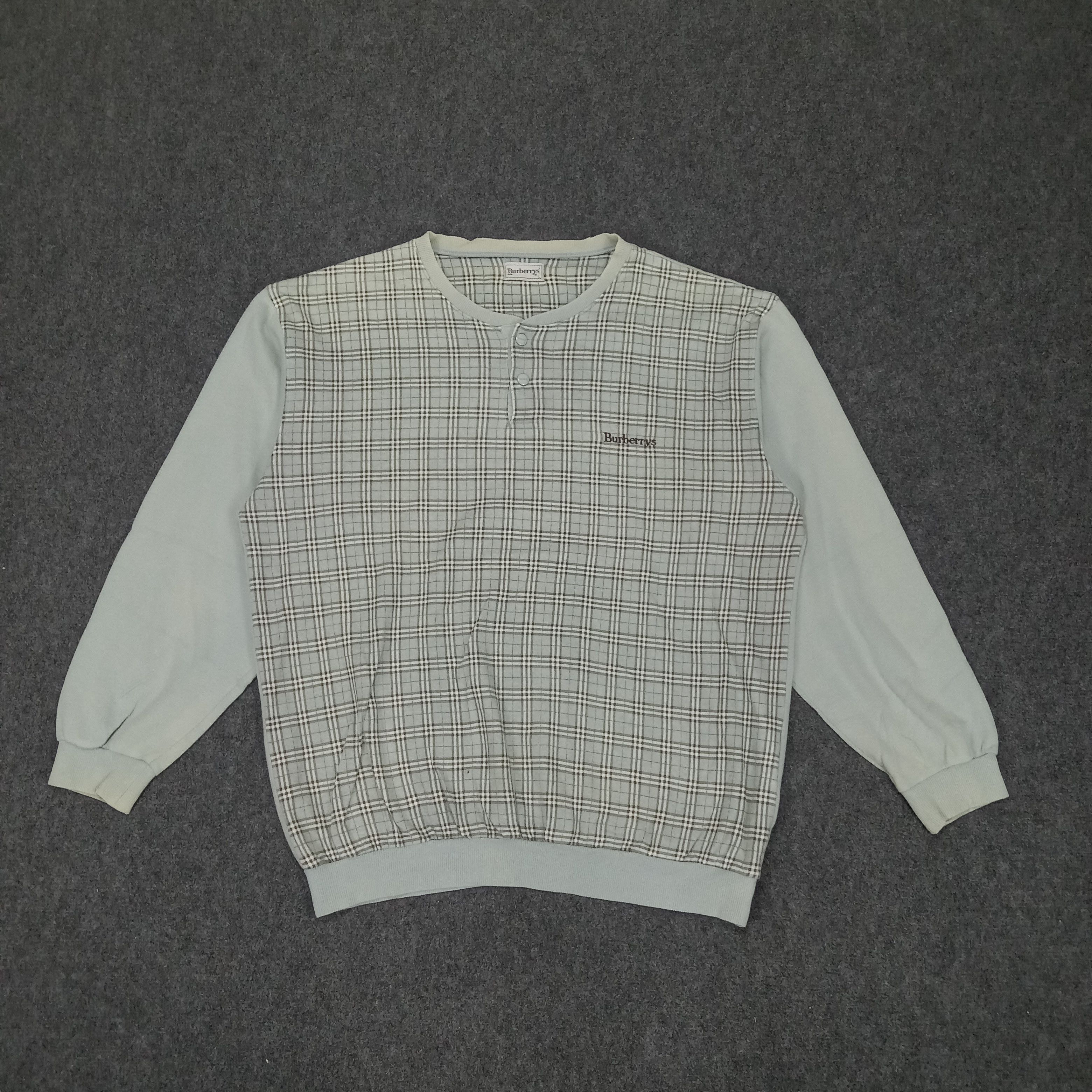 Burberry × Vintage Vintage Burberry novacheck sweatshirt Japan