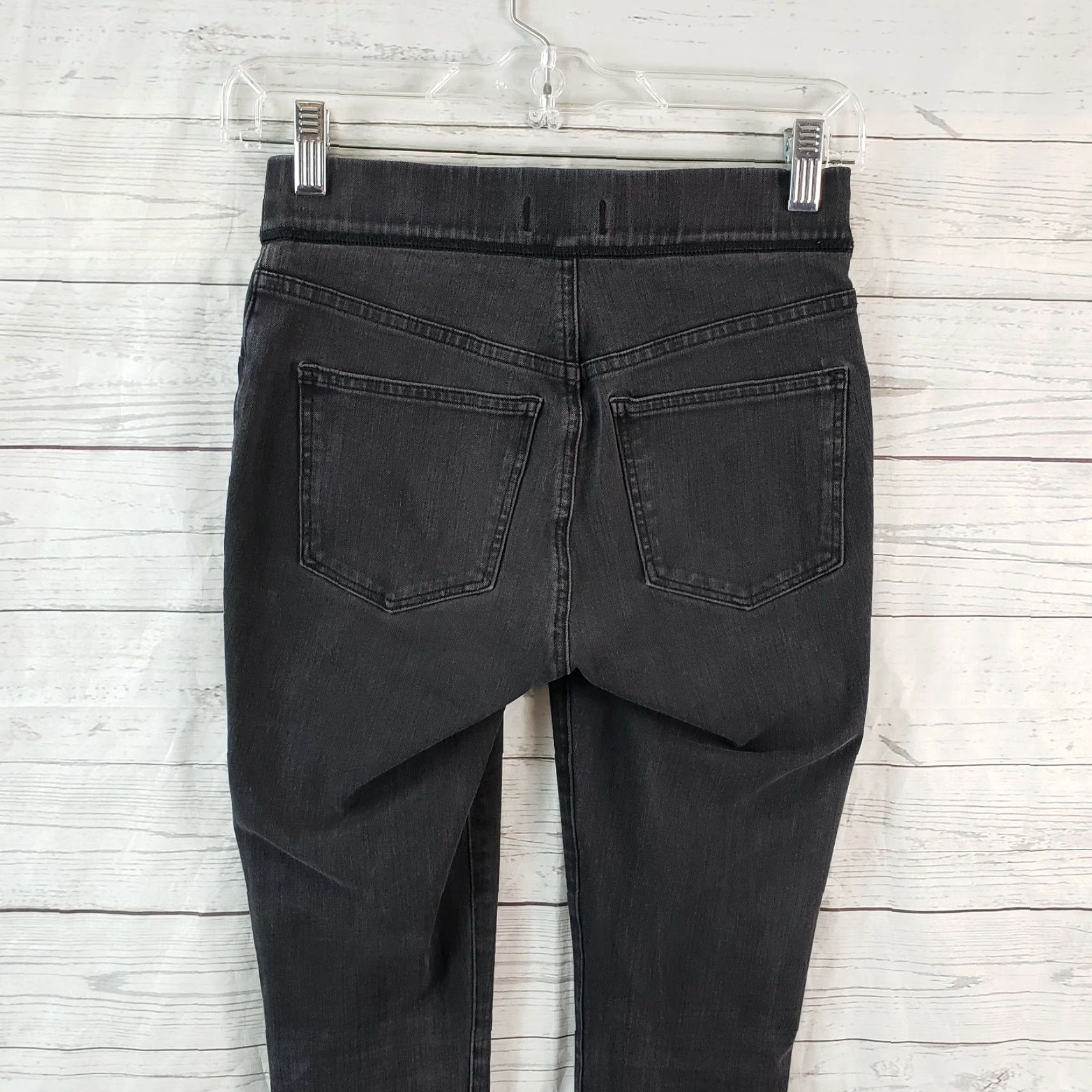Madewell Madewell Womens Anywhere Skinny Jeans Sz 26 Black/Gray Pull On Mid Rise Size 26" / US 2 / IT 38 - 4 Thumbnail