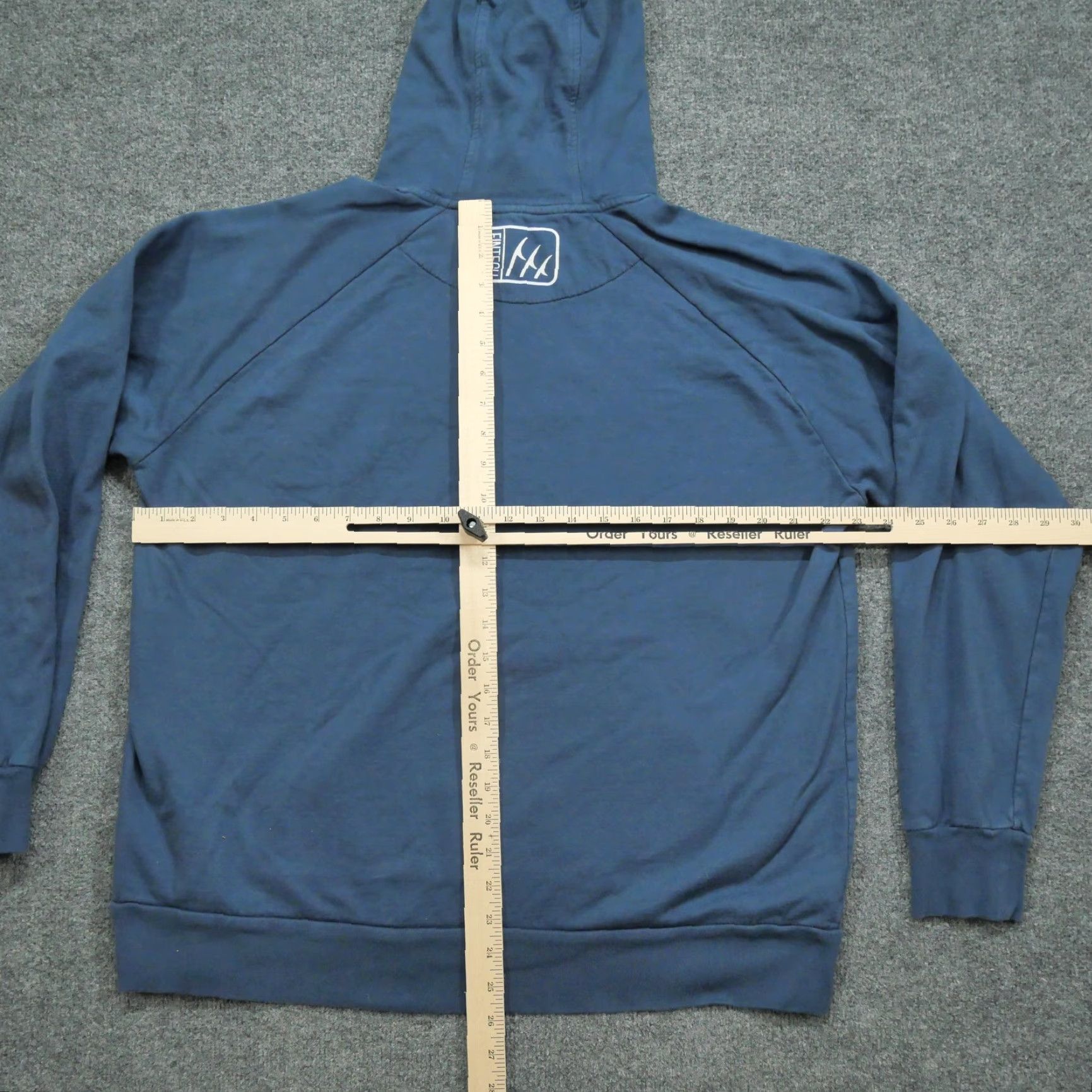 Vintage Fintech Hoodie Mens Medium Performance Fishing Pullover Sweatshirt Blue Cotton Long Sleeve Pullover Classic Crew Graphic 8/10 Size US M / EU 48-50 / 2 - 7 Thumbnail