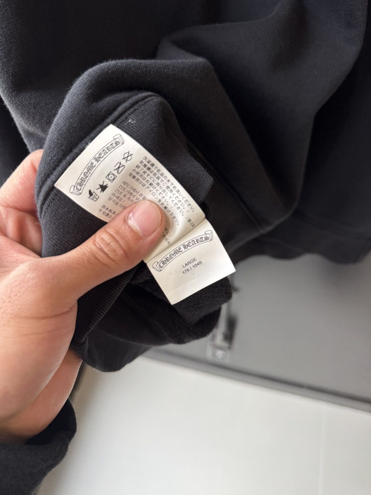 Chrome Hearts Chrome Hearts premium vertical logo crewneck Size US L / EU 52-54 / 3 - 5 Thumbnail