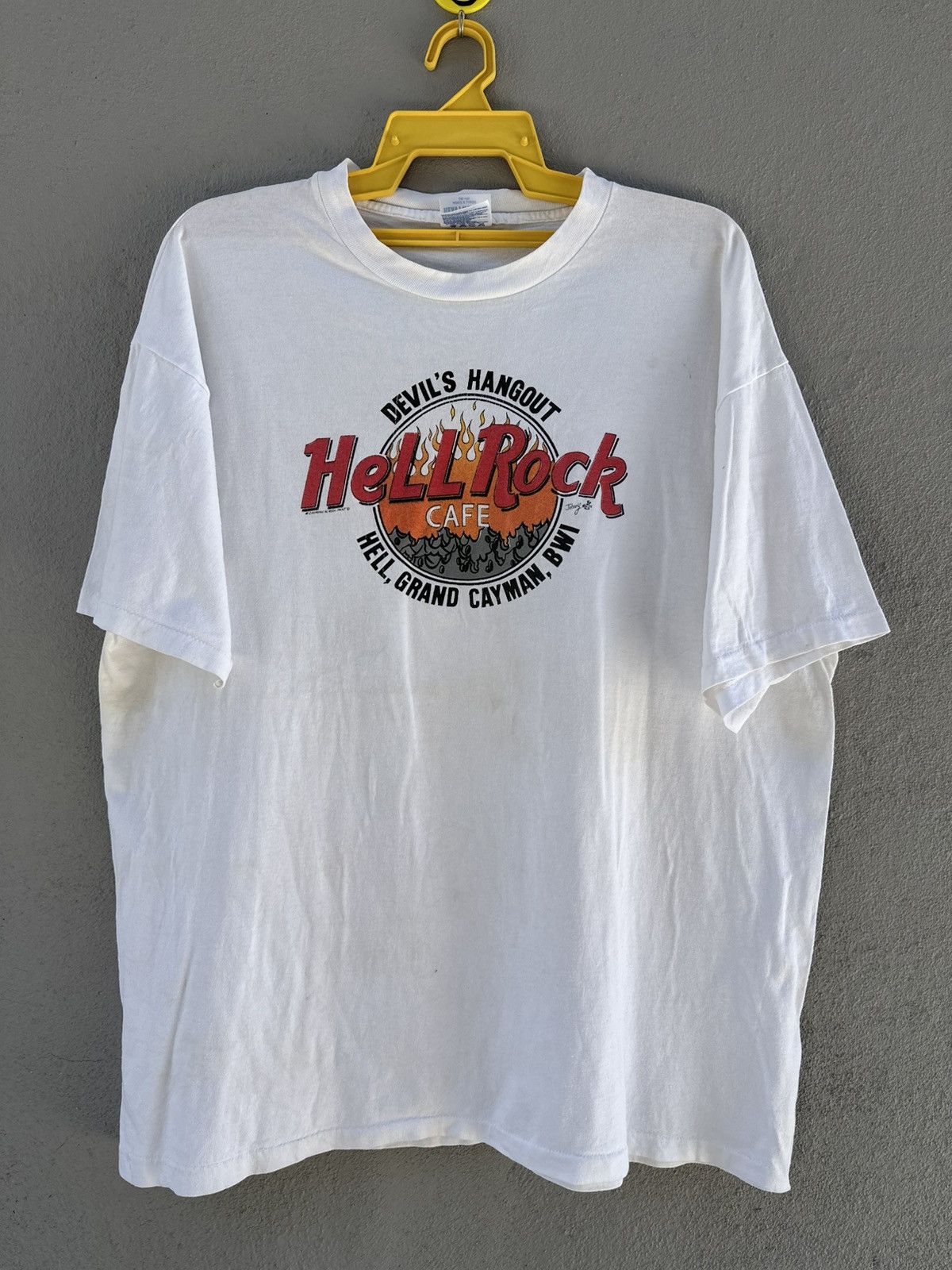 Sex Skateboards Thrashed Vintage 90s Devil’s Hangout Hell Rock Cafe Faded T Size US XL / EU 56 / 4 - 1 Thumbnail
