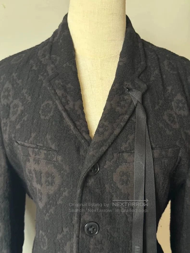 Ann Demeulemeester Ann Demeulemeester 13AW Flocked Ribbon Coat. Size US S / EU 44-46 / 1 - 4 Thumbnail
