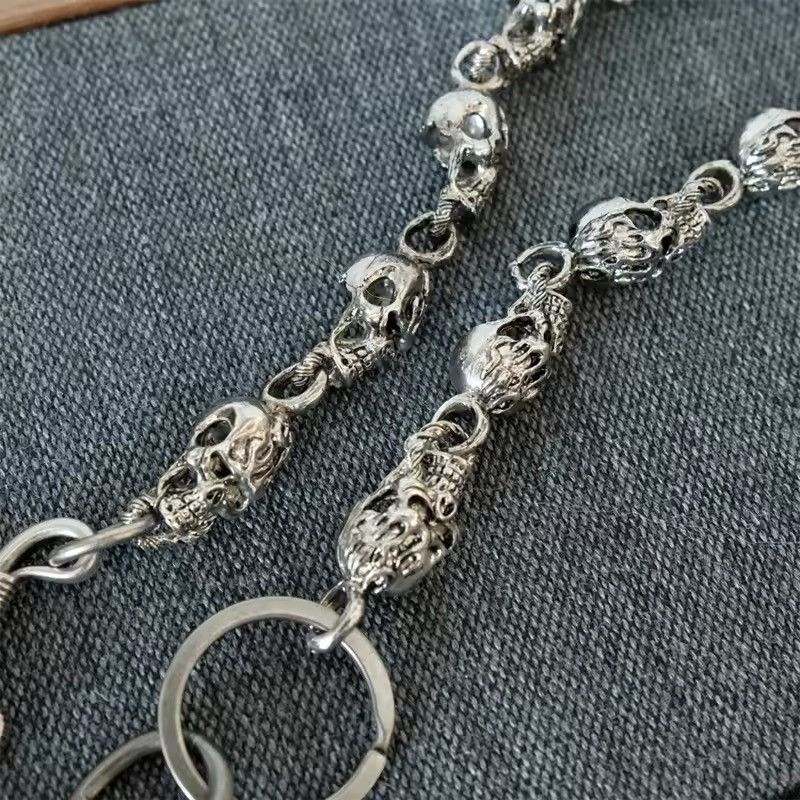 Jewelry Punk Skull Charm Pants Chain Size ONE SIZE - 5 Thumbnail
