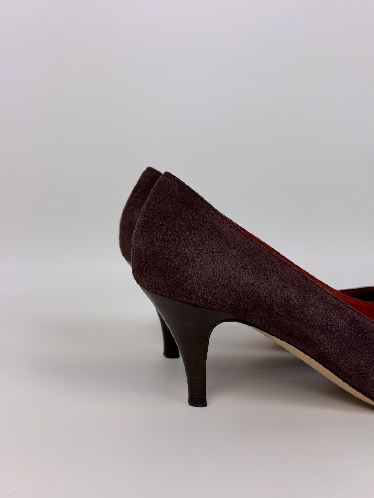 Loro Piana Loro Piana Escarpins Suede Purple Heels Size US 10 / IT 40 - 9 Thumbnail
