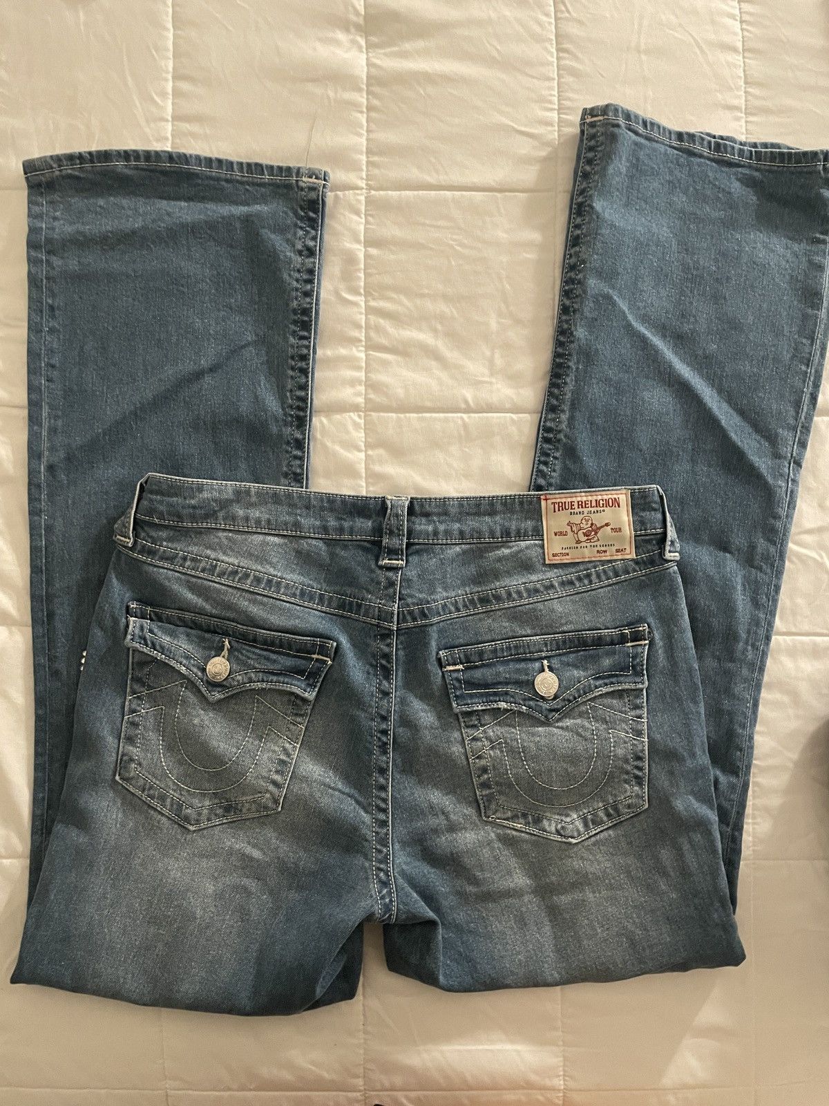 True Religion True Religion Bootcut Jeans with Rhinestones Size 31" - 4 Thumbnail