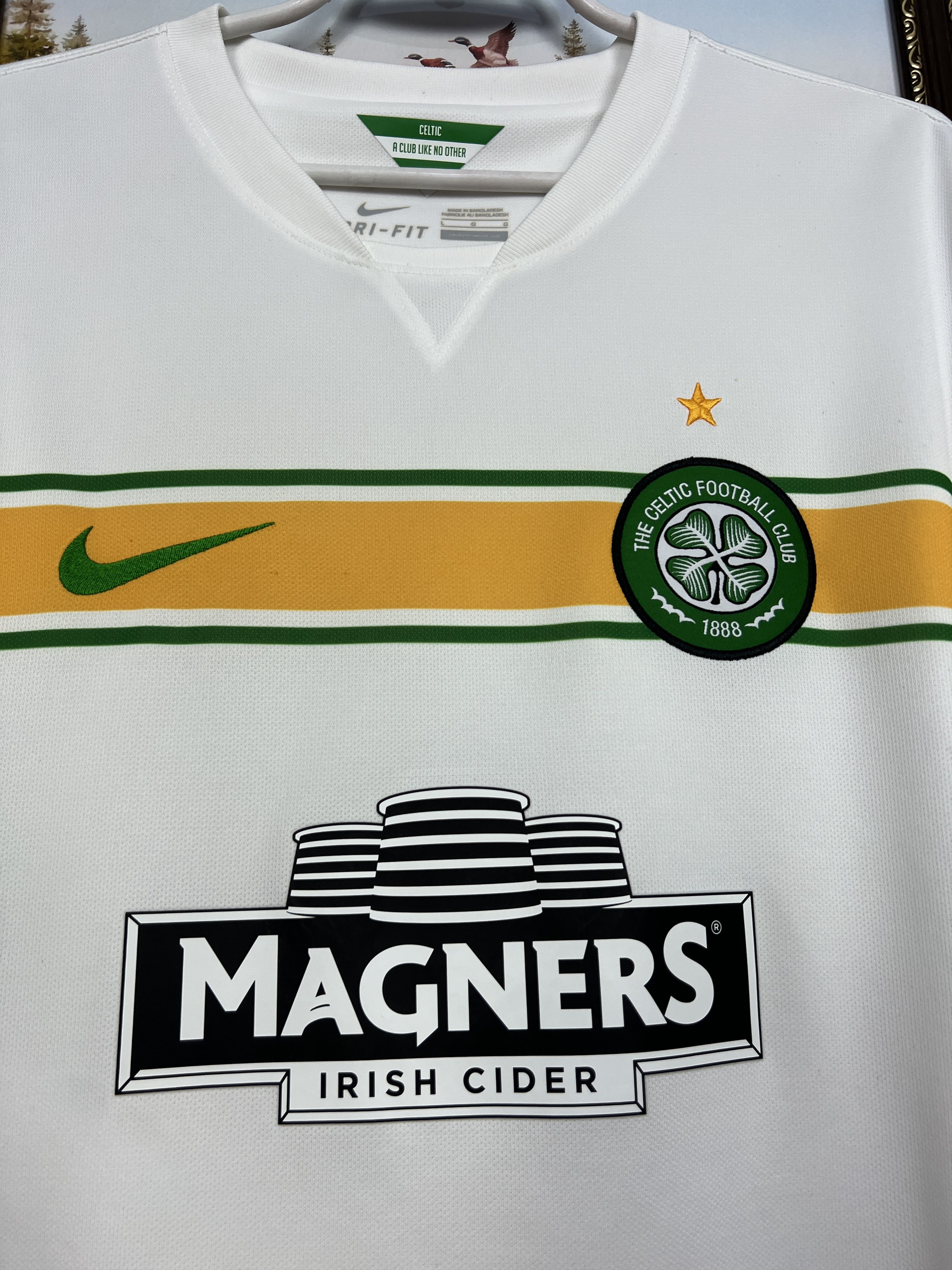 Nike Celtic Third football shirt 2014 Soccer Jersey Trikot Rare Size US L / EU 52-54 / 3 - 3 Thumbnail