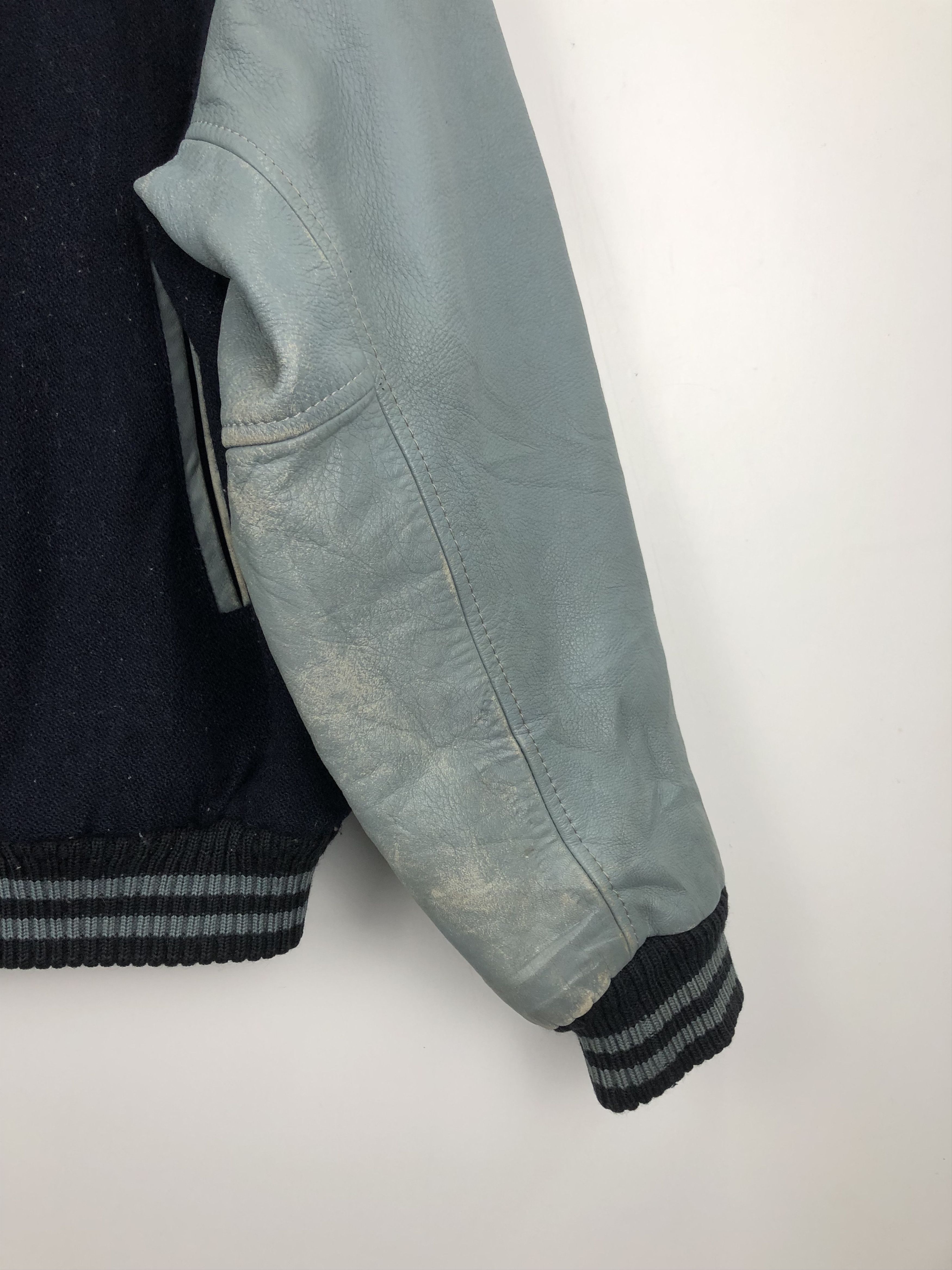 Vintage Vintage 90s Marina Delrey Wool Varsity Jacket V0444 Size US M / EU 48-50 / 2 - 6 Thumbnail