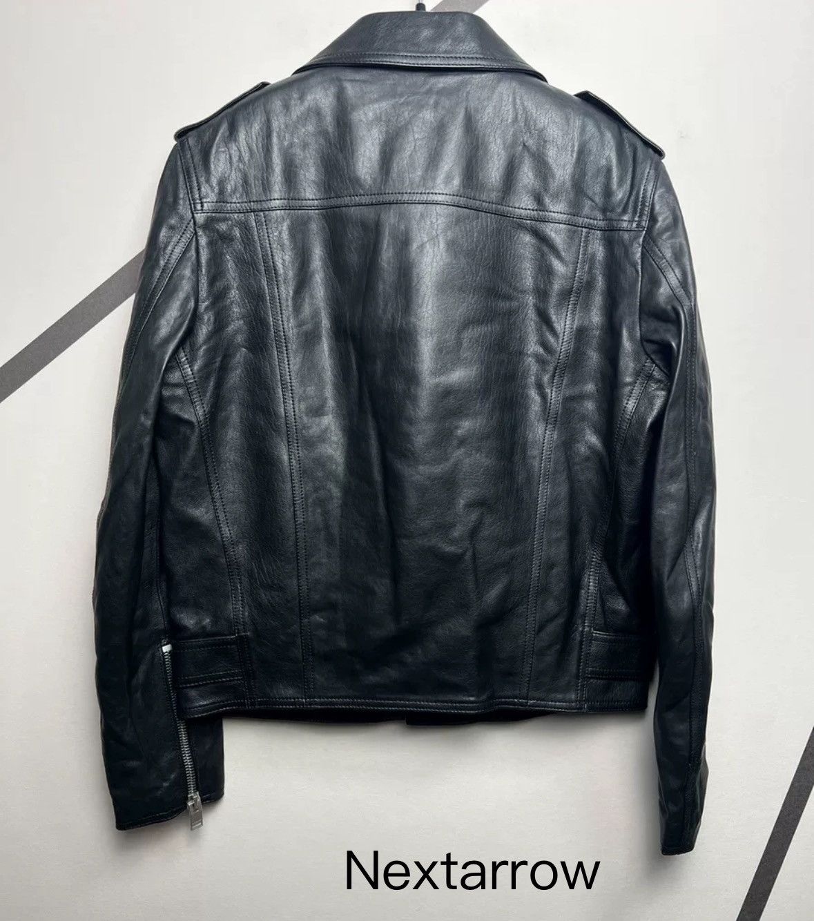 Saint Laurent Paris × Yves Saint Laurent Saint Laurent SLP genuine 14 motorcycle leather jacket Size US L / EU 52-54 / 3 - 2 Thumbnail