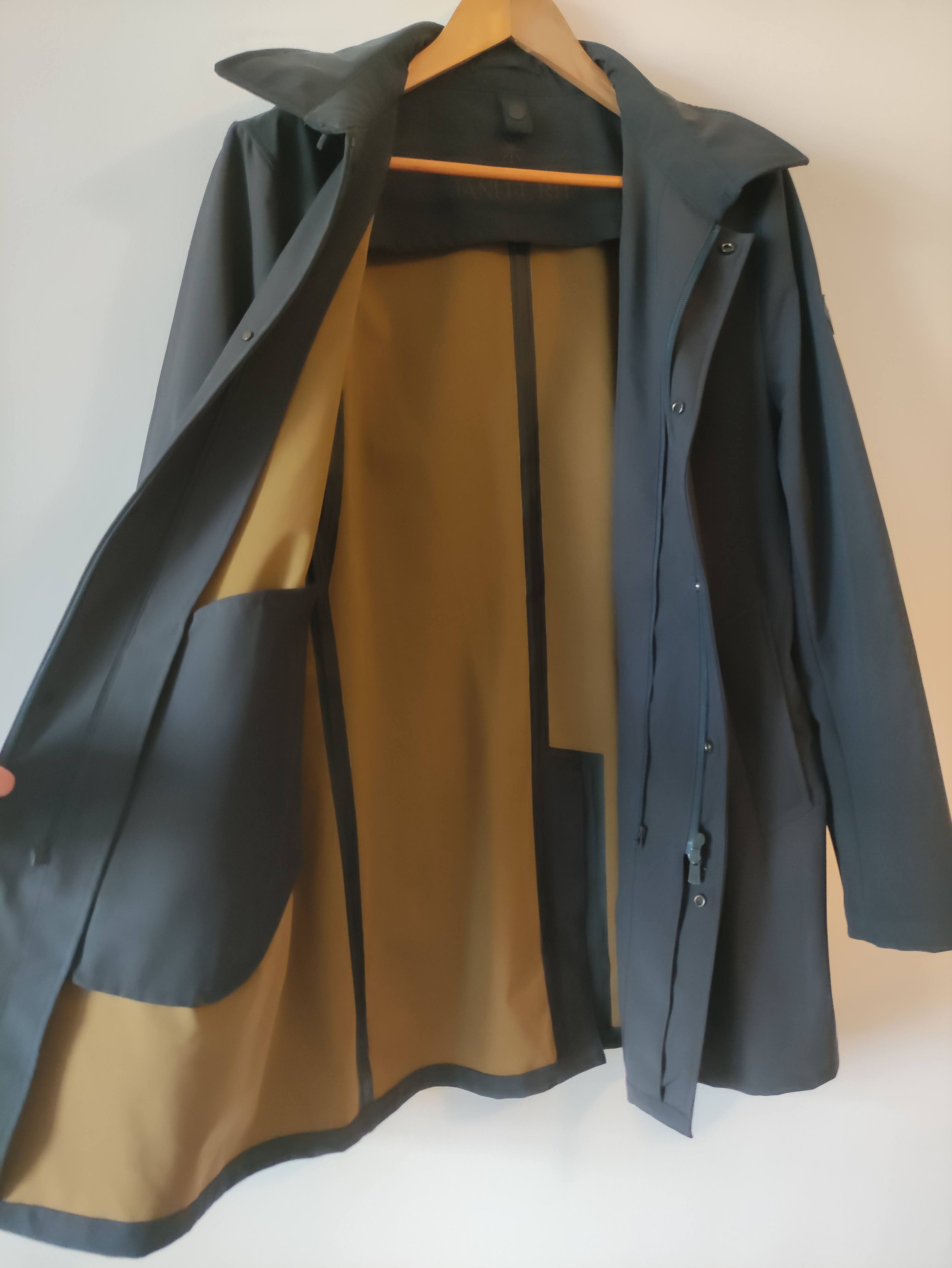 Manuel Ritz Coat in neoprene caban coat with removable bib Size US XL / EU 56 / 4 - 5 Thumbnail