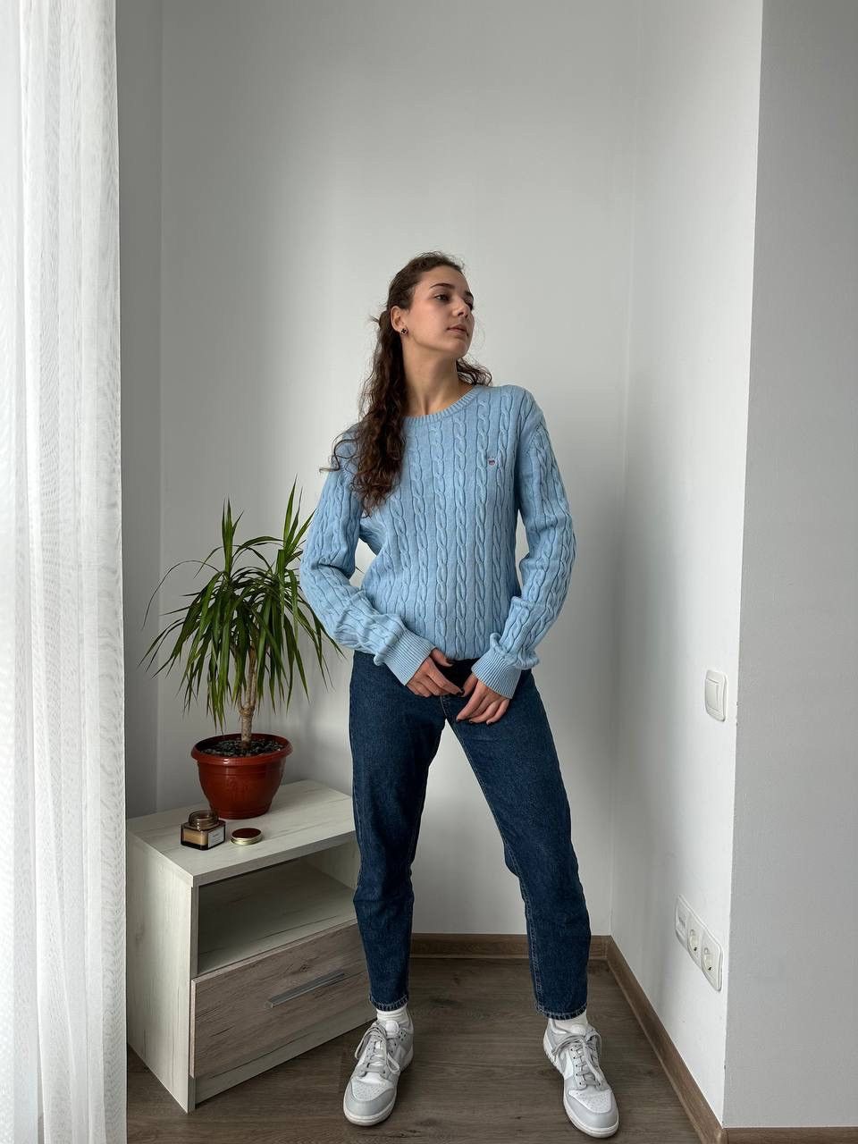 Gant × Vintage Vintage Gant Blue Knit Jumper Womens Cotton Sweater Size XL / US 12-14 / IT 48-50 - 4 Thumbnail