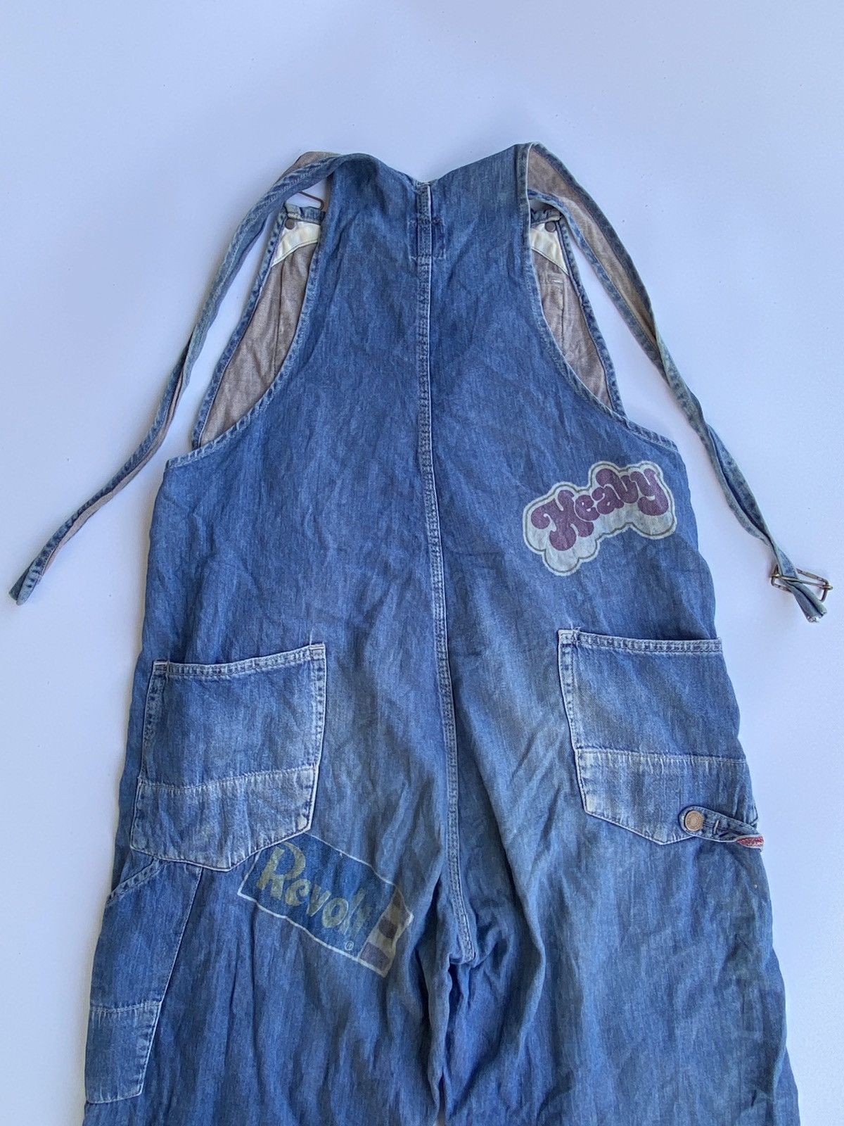 Other Vintage Hysteria Glamour Overalls Patchwork Clothing Blue M Size 32" / US 10 / IT 46 - 3 Thumbnail