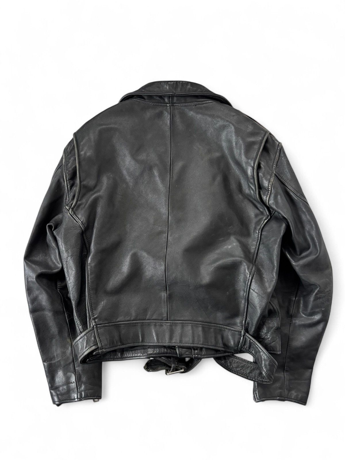 Vintage Vintage Biker Leather Jacket Size US M / EU 48-50 / 2 - 2 Thumbnail