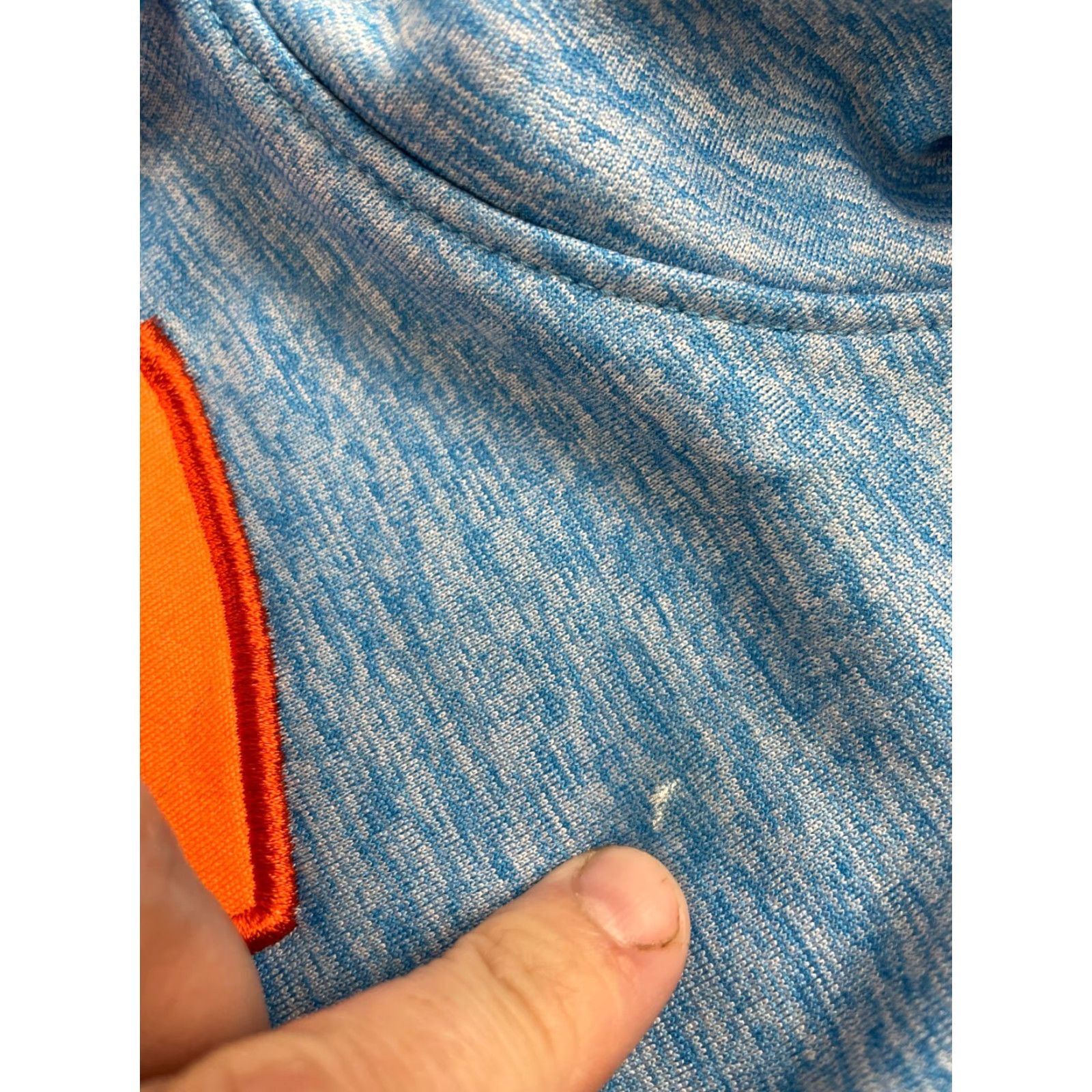 Under Armour VINTAGE? No, Under Armour Hoodie Women M Blue Heather Hooded pullover Drawstring Logo Size M / US 6-8 / IT 42-44 - 4 Thumbnail