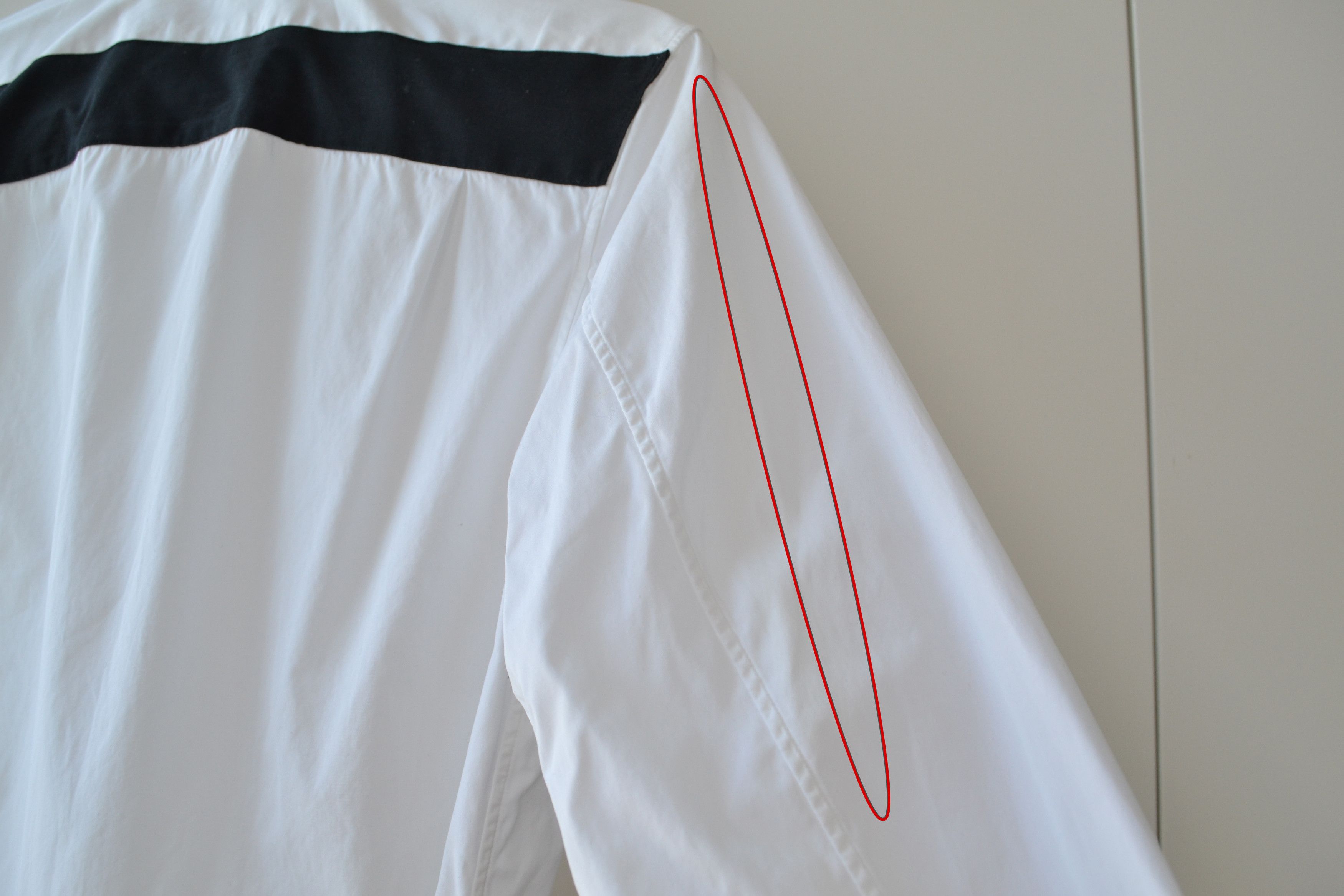 Helmut Lang HELMUT LANG Shirt Long Sleeve White 1998 Black Stripe Size US M / EU 48-50 / 2 - 11 Thumbnail