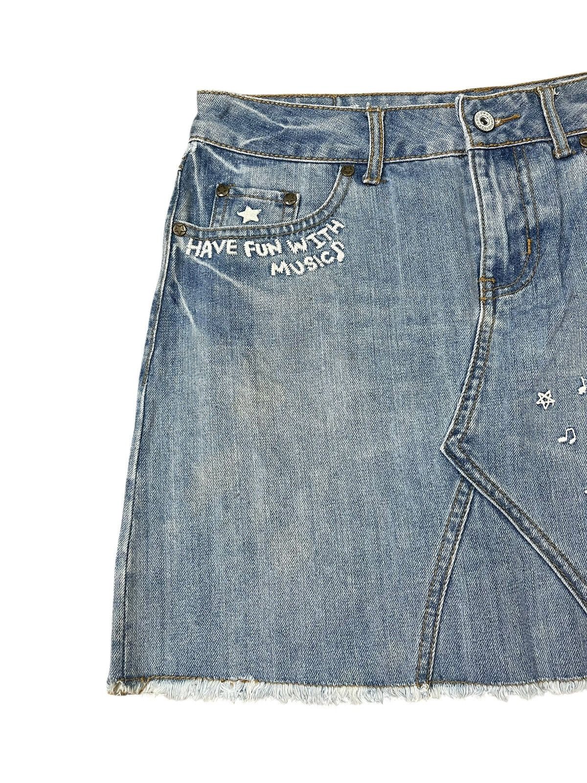Hysteric Glamour Vintage Rough Natural Charm Mini Skirt Streetwear Size 31" - 4 Thumbnail