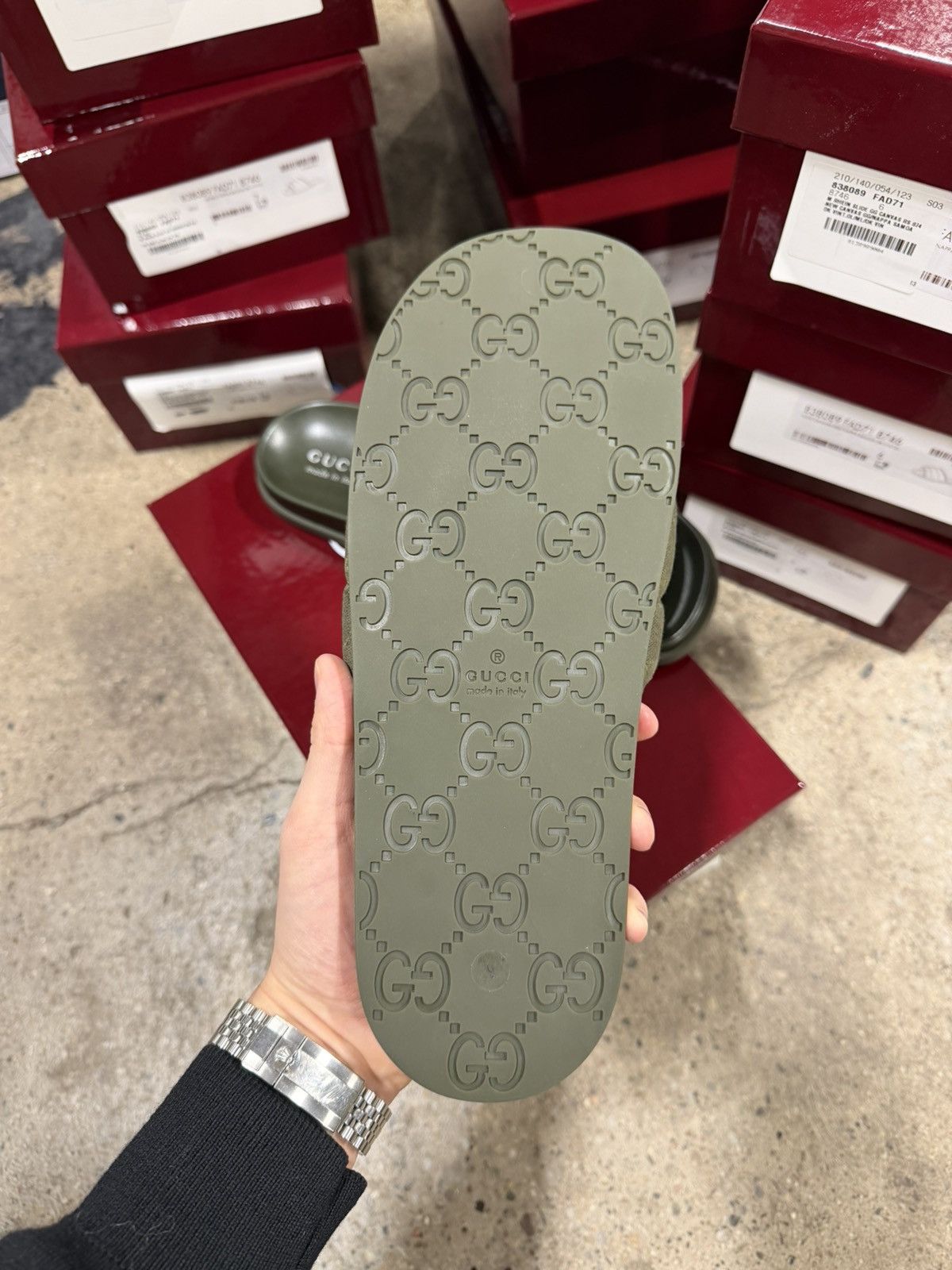 Gucci Gucci GG Canvas Slide Sandals 900$ NEW Size US 7 / EU 40 - 4 Thumbnail