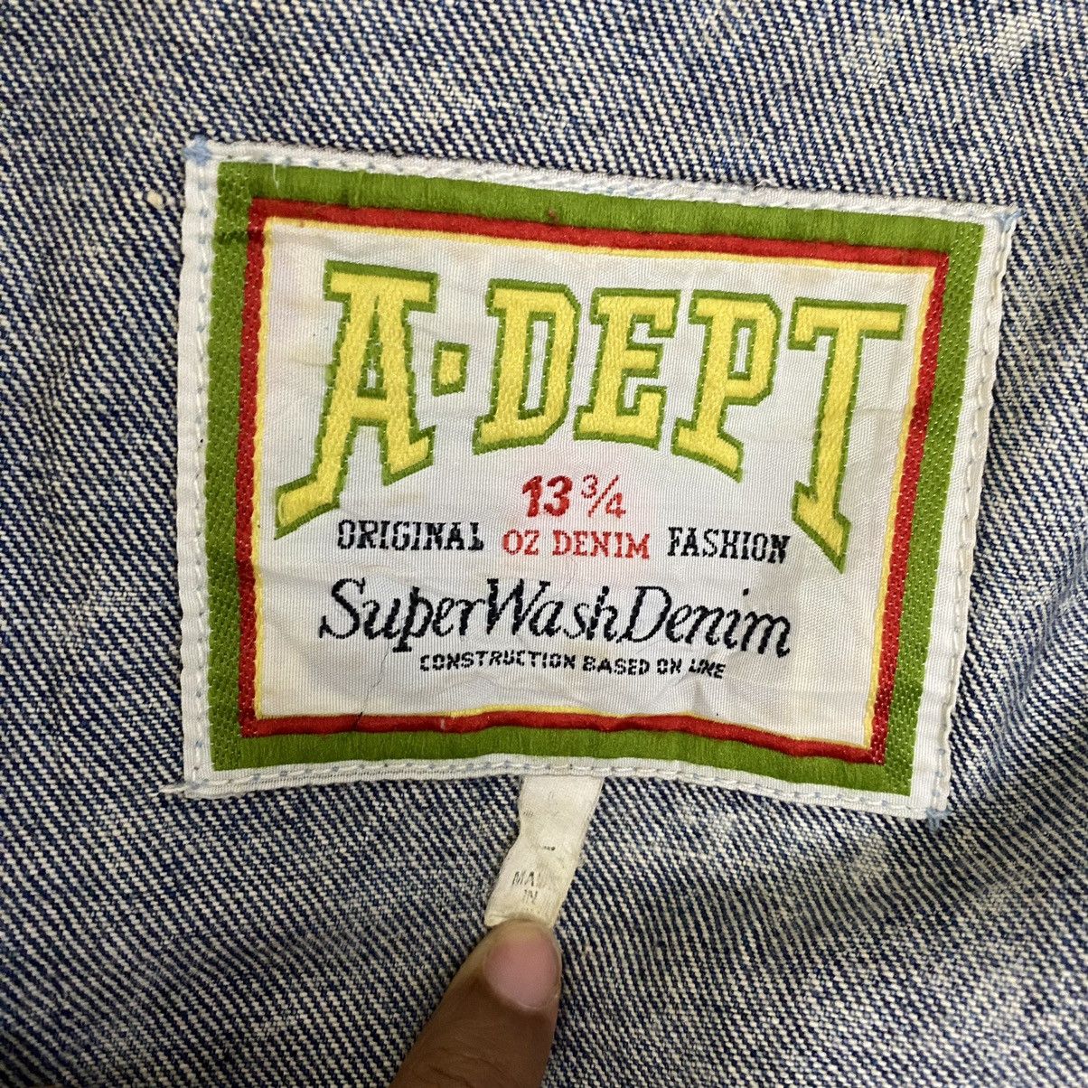 Japanese Brand VINTAGE SUPERWASHDENIM ACID WASH 13oz DENIM JACKET Size US M / EU 48-50 / 2 - 14 Thumbnail