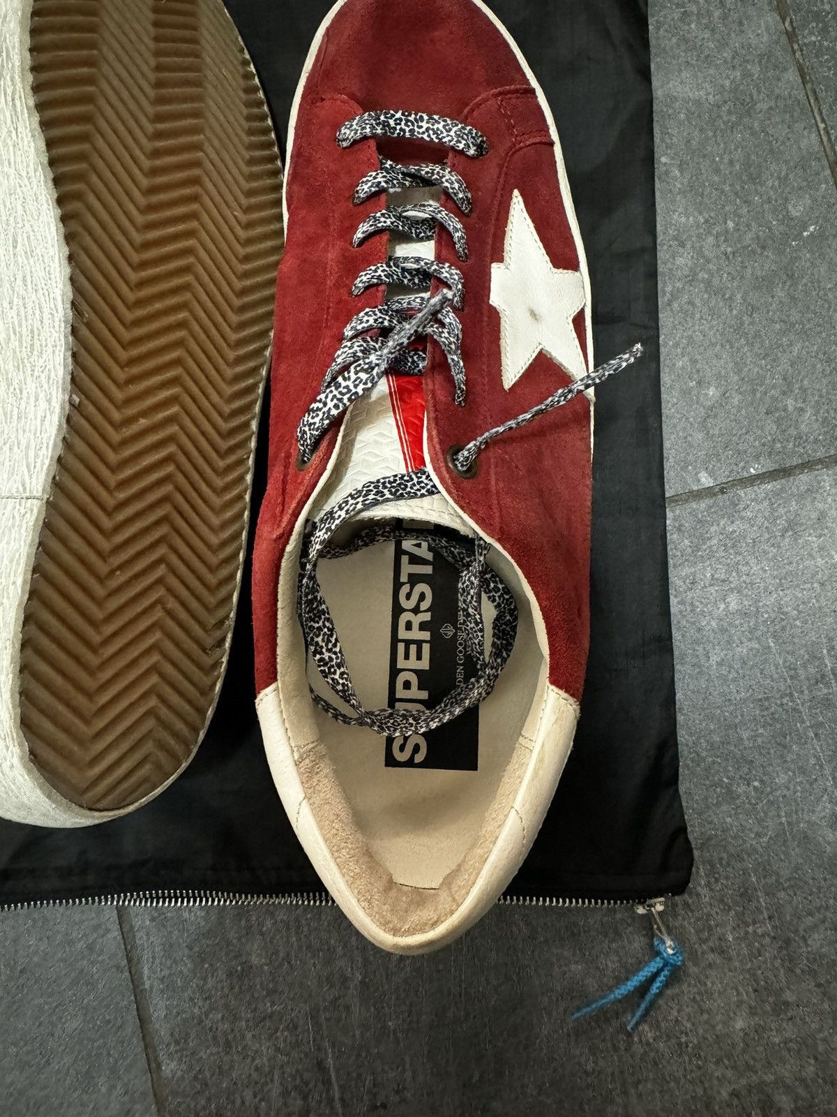 Golden Goose Red & White Golden Goode Sneakers Size US 10 / IT 40 - 6 Thumbnail