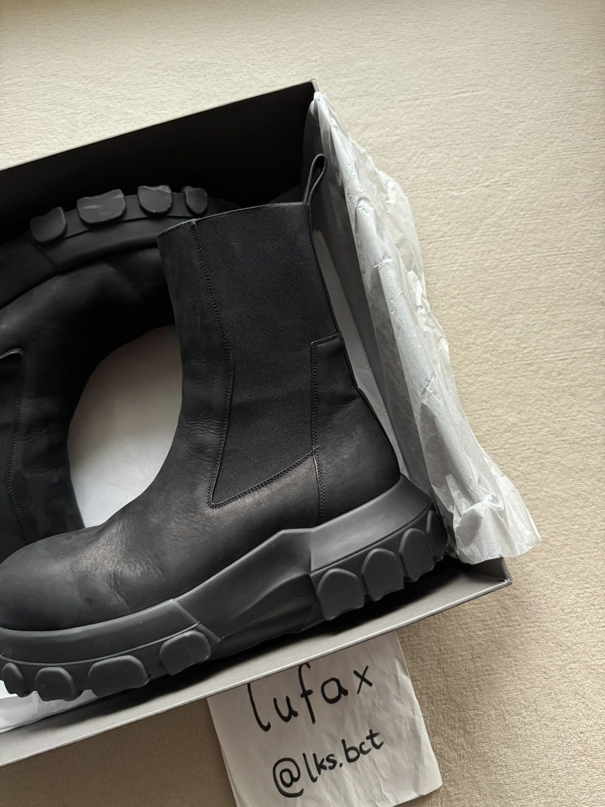 Rick Owens FW24 POTERVILLE BEATLE BOZO TRACTOR BOOTS SIZE 44 Size US 11 / EU 44 - 3 Thumbnail
