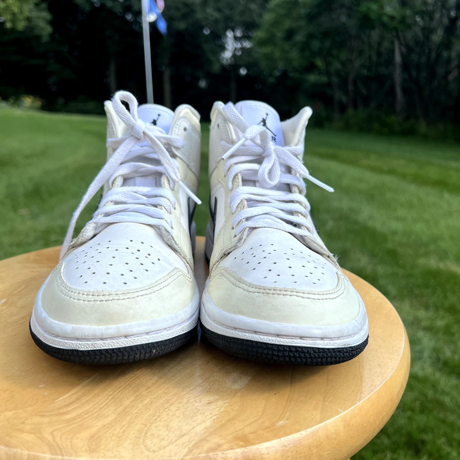 Jordan Brand × Nike Size 7 - Air Jordan 1 Mid Coconut Milk Women's Shoes Size US 7 / IT 37 - 5 Thumbnail