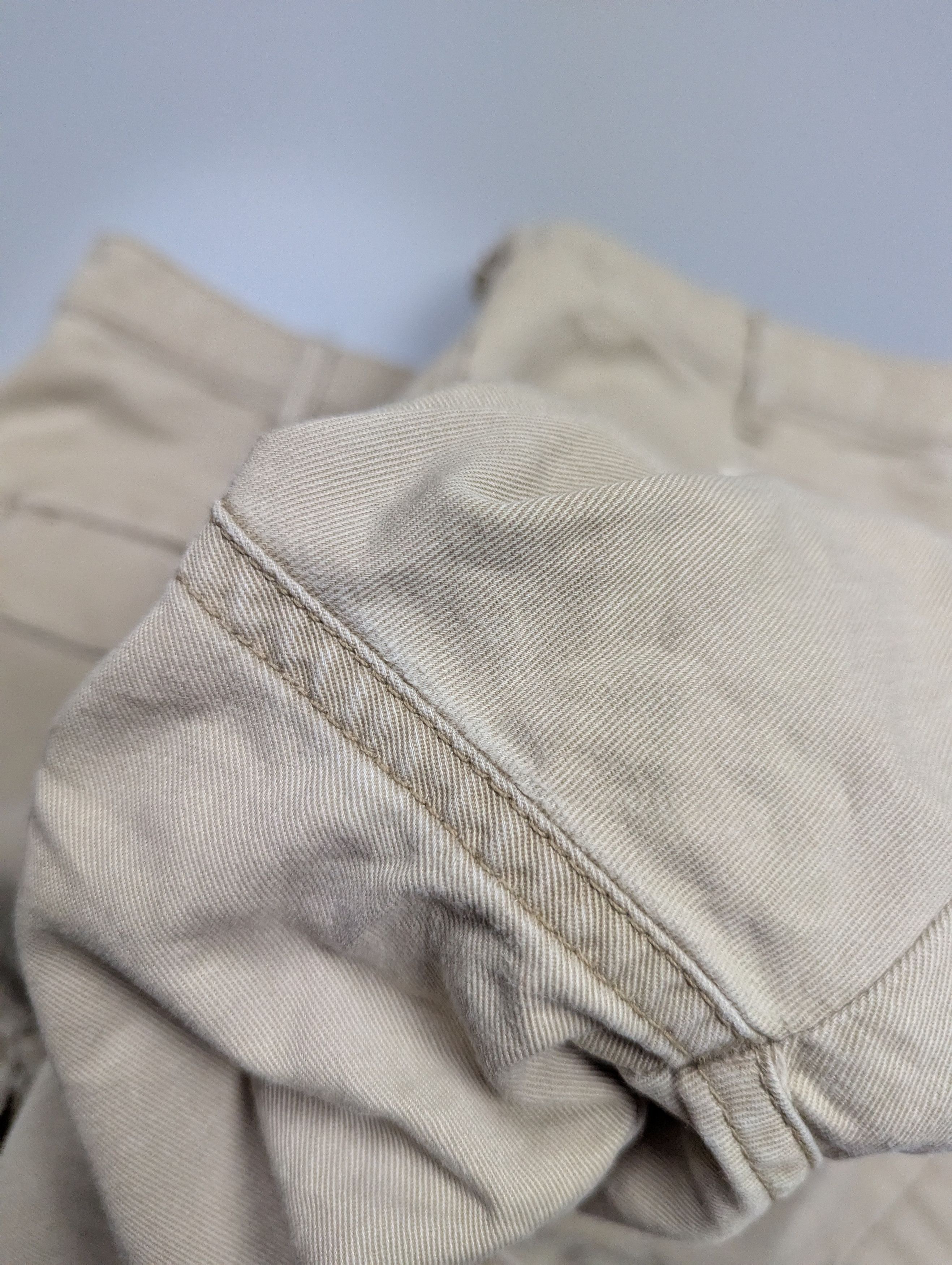Polo Ralph Lauren × Vintage POLO Ralph Lauren Jeans Beige Cargo Buggy Freighter Shorts Size US 33 - 14 Thumbnail