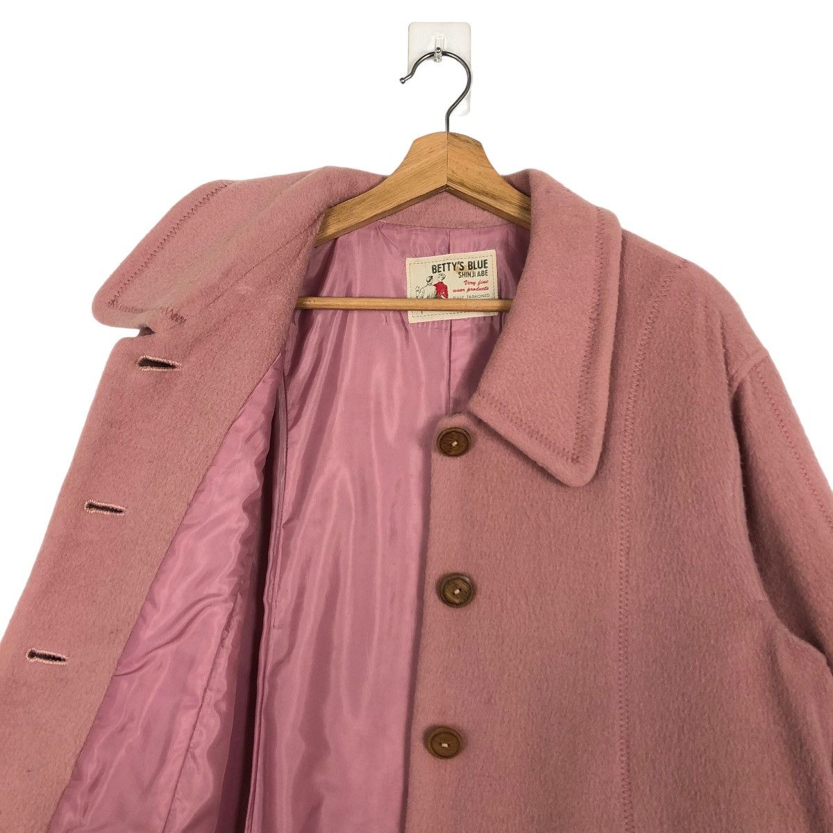 Japanese Brand 🔥Long Jacket Wool Betty’s Blue Japan Size US M / EU 48-50 / 2 - 9 Thumbnail