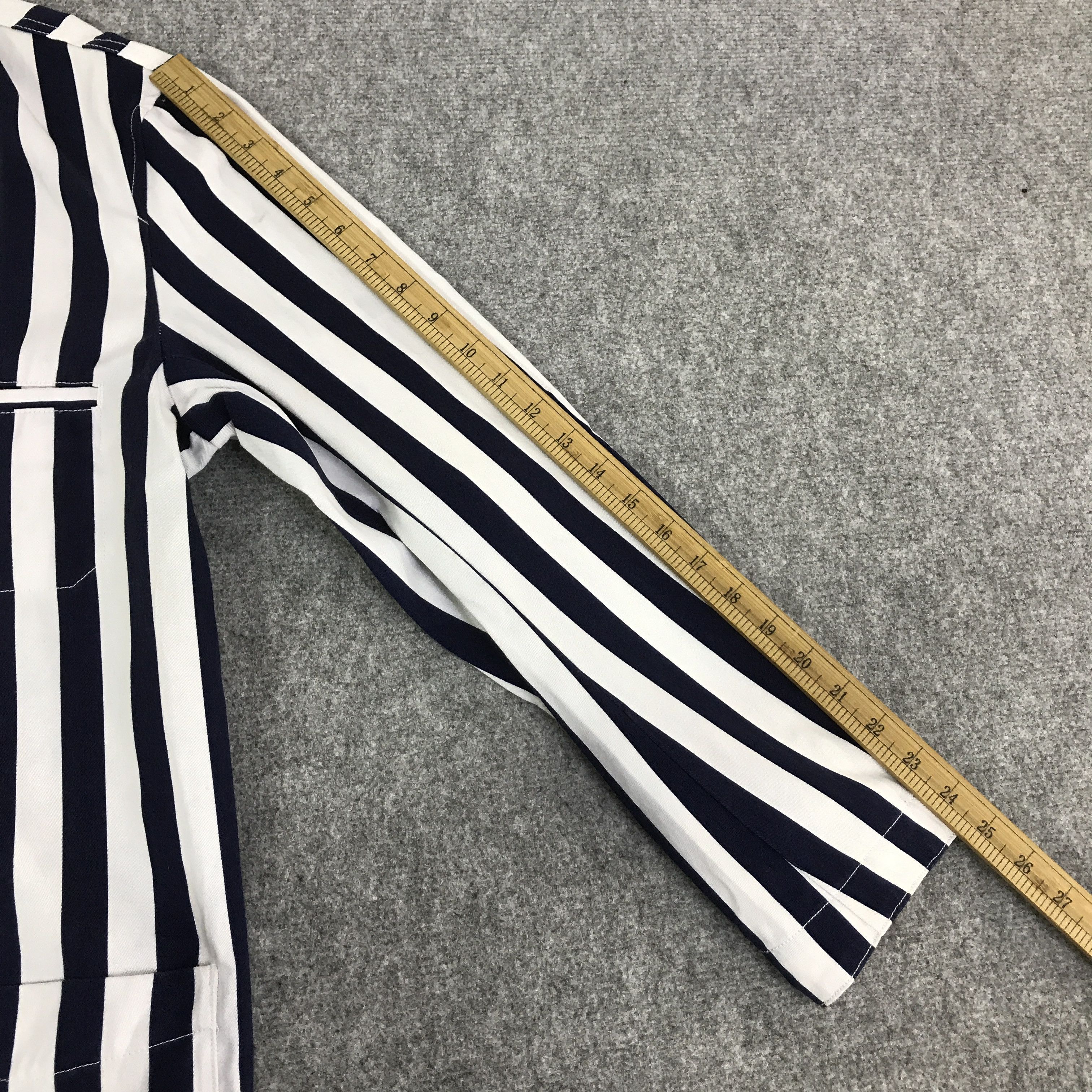 Japanese Brand GAIJIN MADE STRIPED BLAZER PARKAS JACKET K108B14 Size US L / EU 52-54 / 3 - 6 Thumbnail