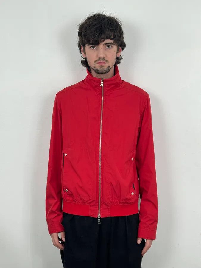 Prada 2000s Prada Red Nylon Linea Rossa Light Jacket Size US M / EU 48-50 / 2 - 2 Thumbnail