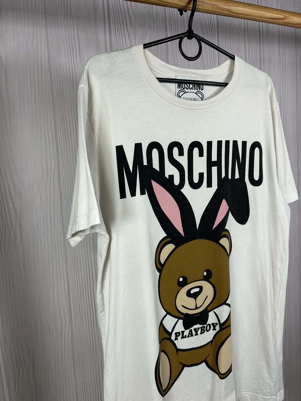 Moschino Rare Moschino Couture Playboy Bear T-Shirt US Size 40 Size US M / EU 48-50 / 2 - 3 Thumbnail