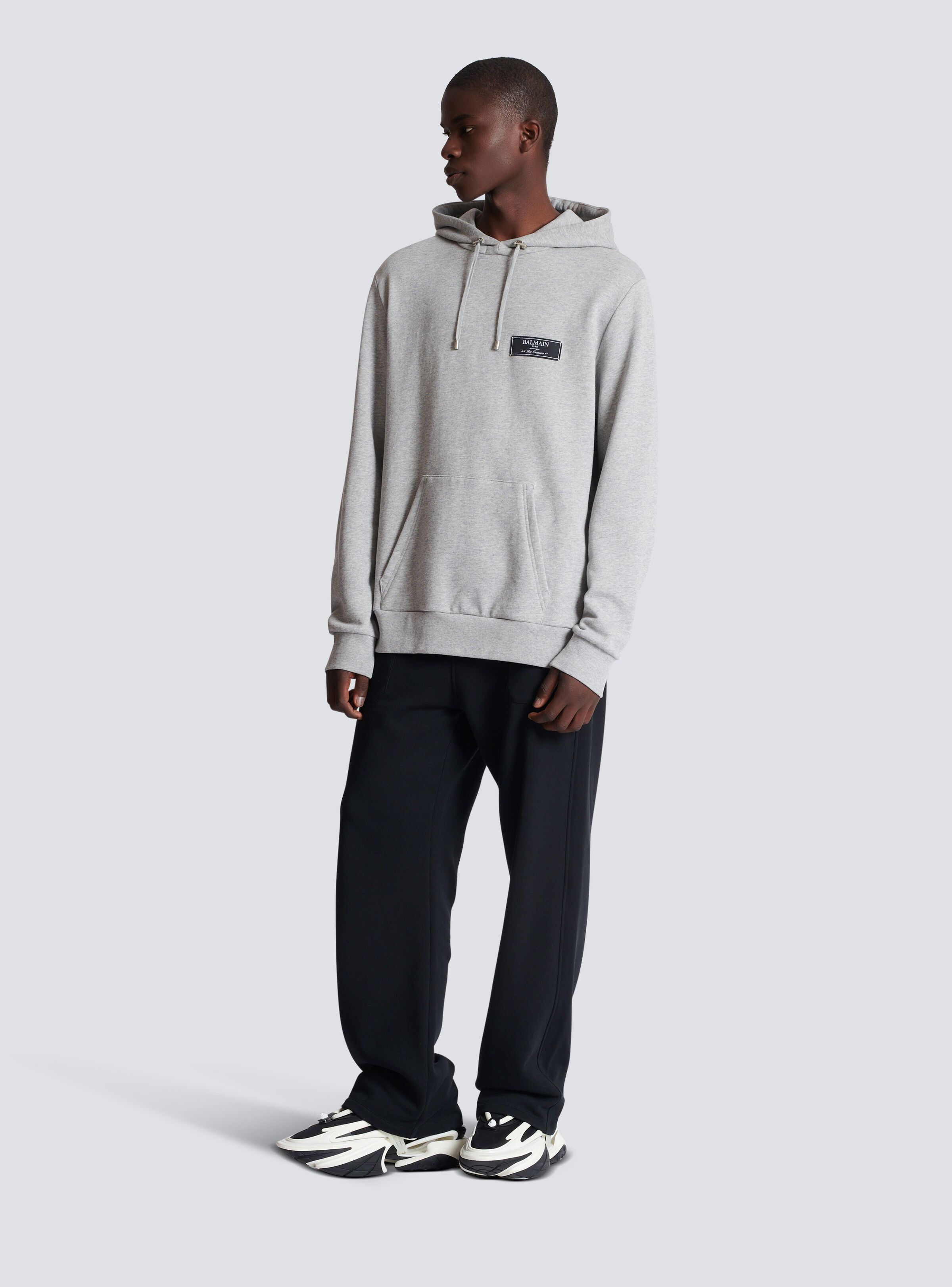 Balmain o1s1wg110125 Hoodie in Grey Size US S / EU 44-46 / 1 - 2 Thumbnail