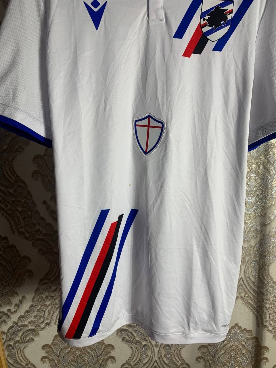 Macron VINTAGE MACRON FC SAMPDORIA ITALY RETRO SOCCER JERSEY Y2K Size US XXL / EU 58 / 5 - 5 Thumbnail