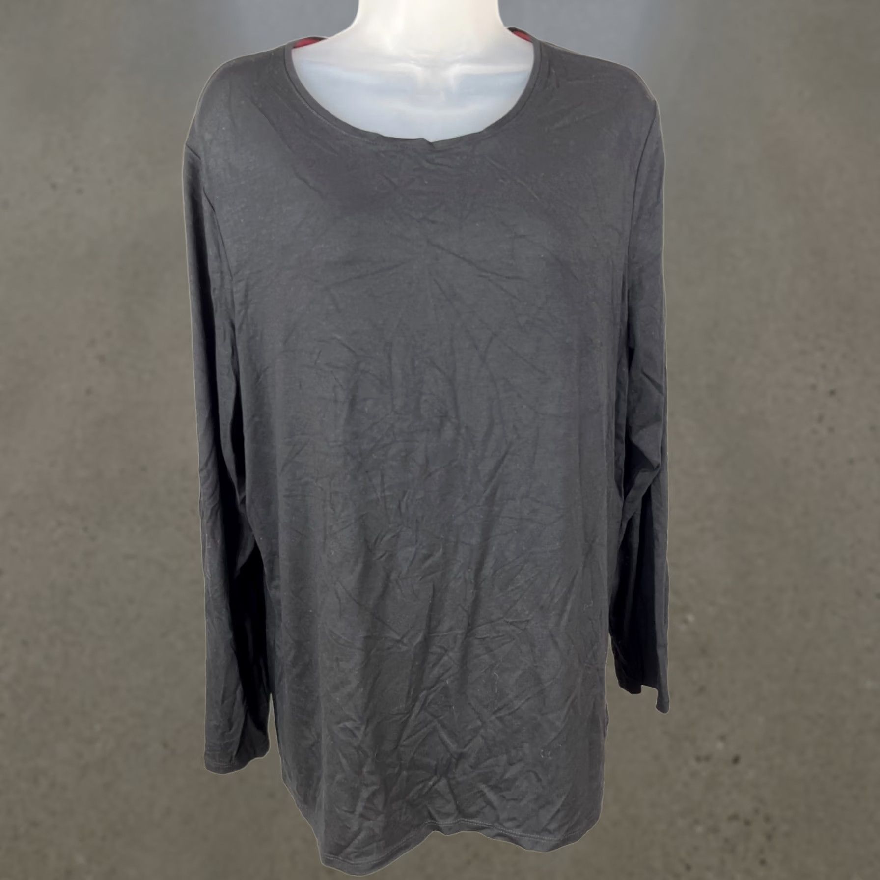 Vintage Chico’s The Ultimate Tee Gray Long Sleeve Stretch Soft Basic Top Womens Large Size L / US 10 / IT 46 - 1 Thumbnail