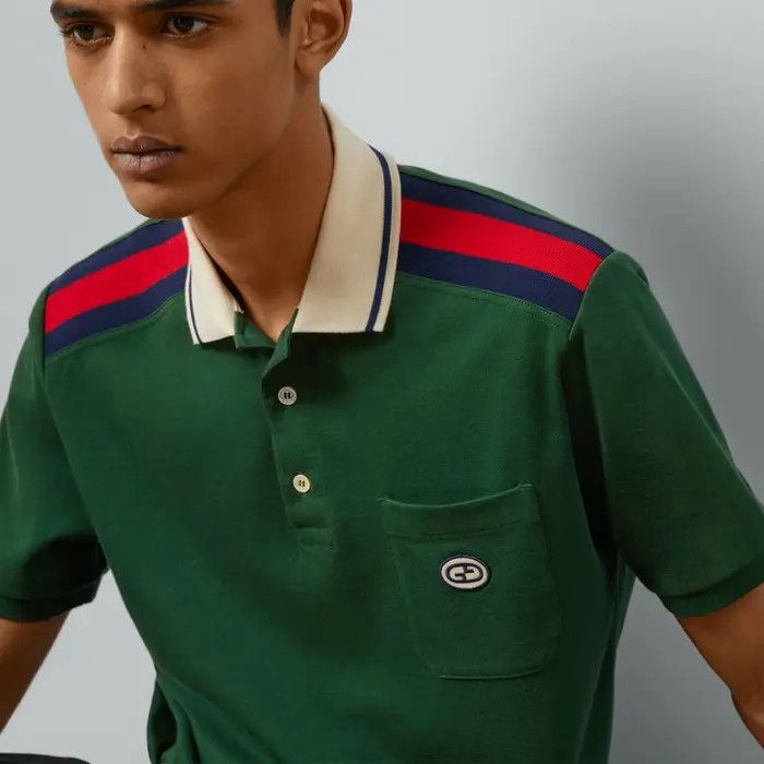 Gucci o1loc1c0326 737656 Cotton Polo Shirt With Interlocking G Size US S / EU 44-46 / 1 - 3 Thumbnail