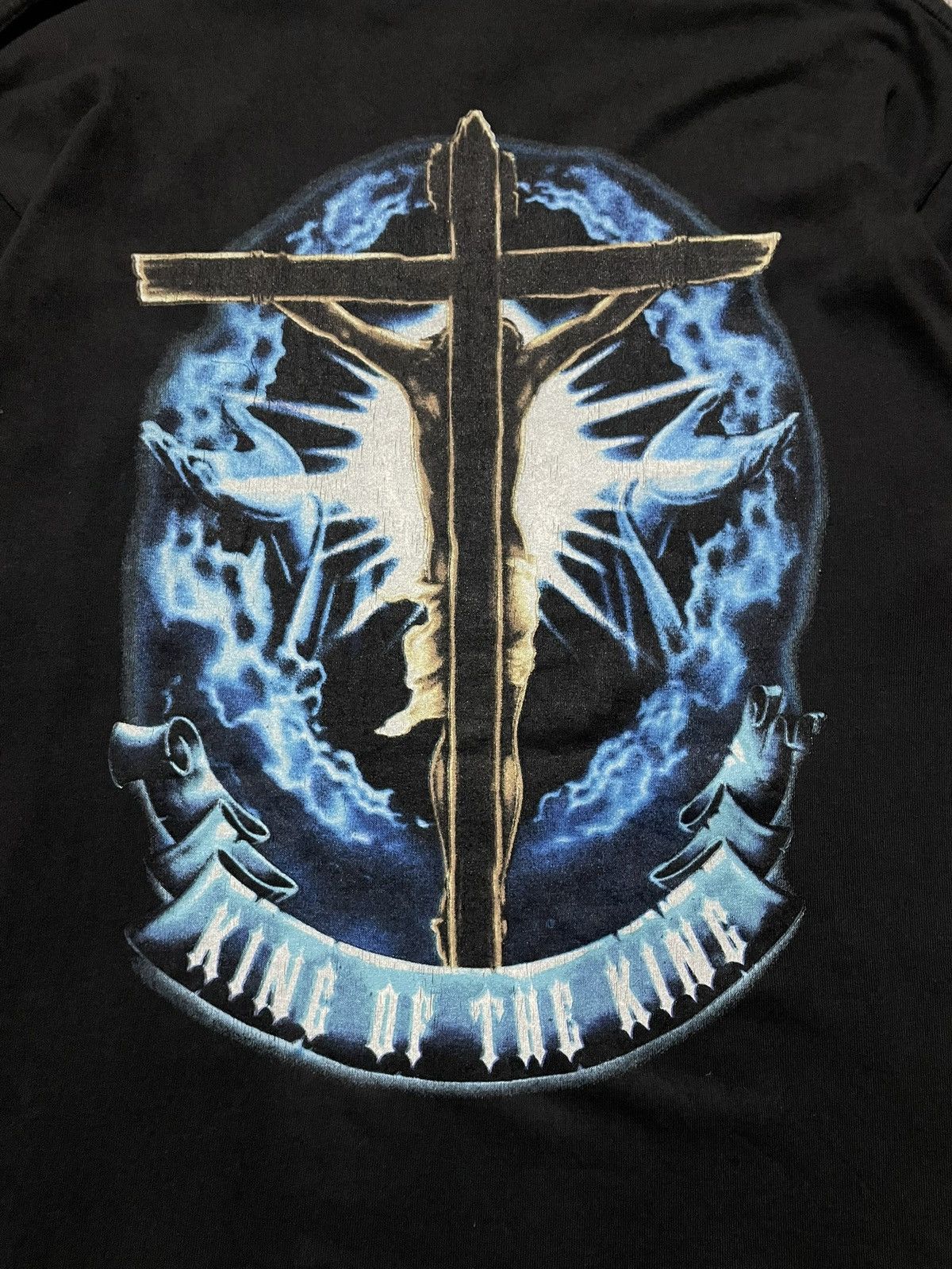 Vintage Vintage 90's T-Shirt Jessus Tee King Of The King Size US M / EU 48-50 / 2 - 4 Thumbnail